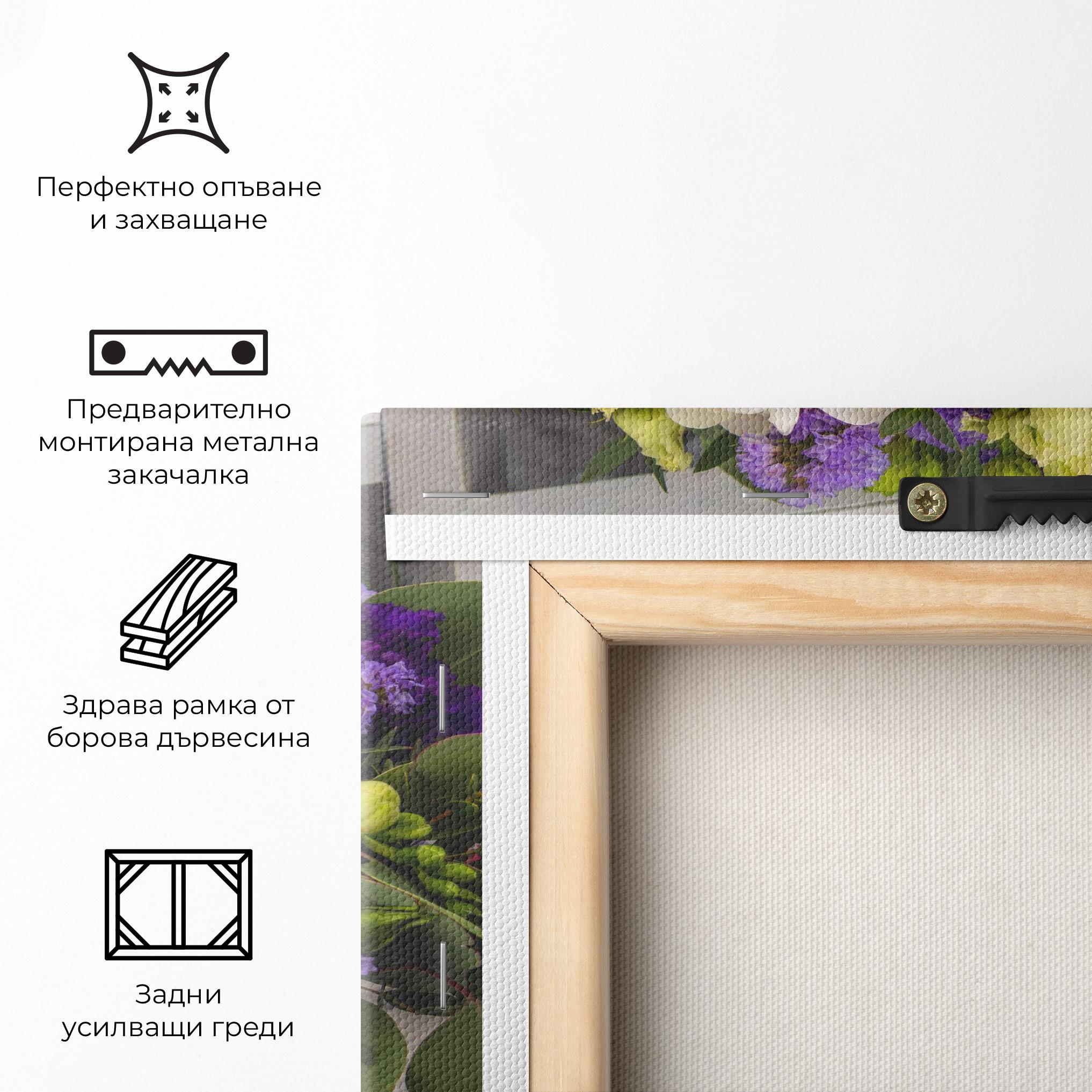 Картина на платно Big Pink Rose Bouquet mockup 5