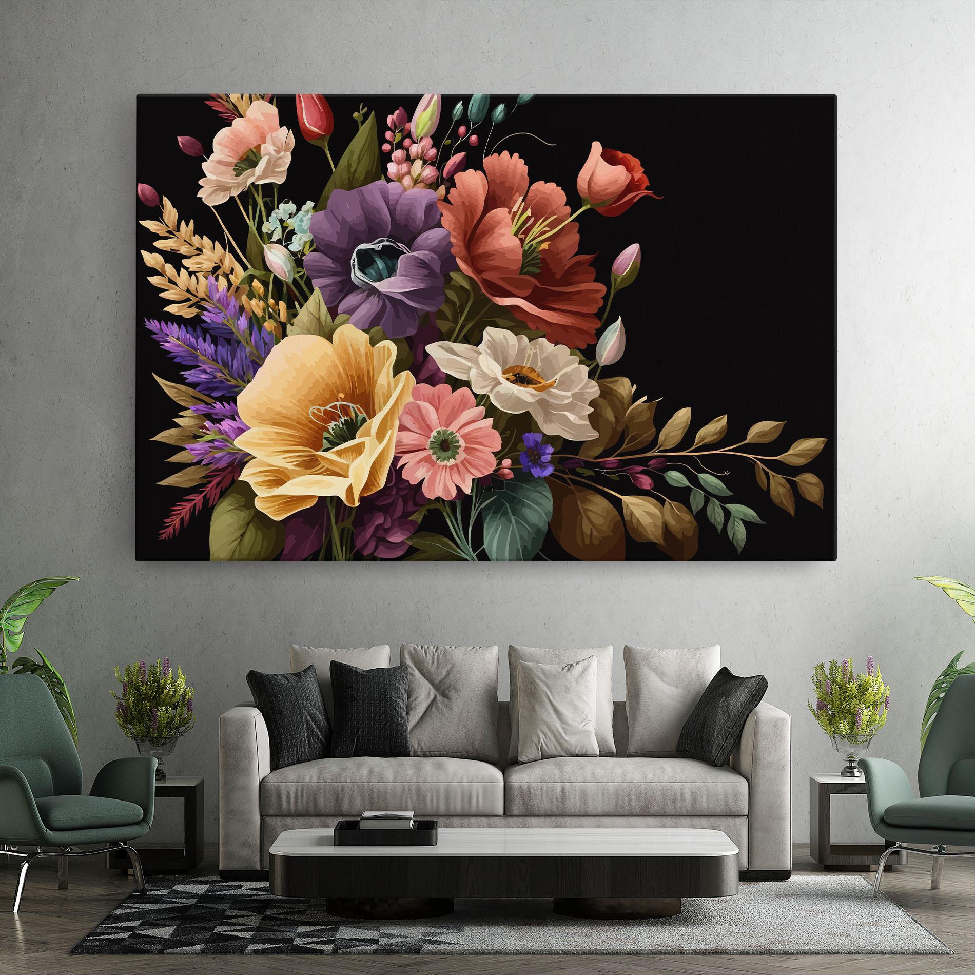 Картина на платно Vintage Bouquet Art mockup 7