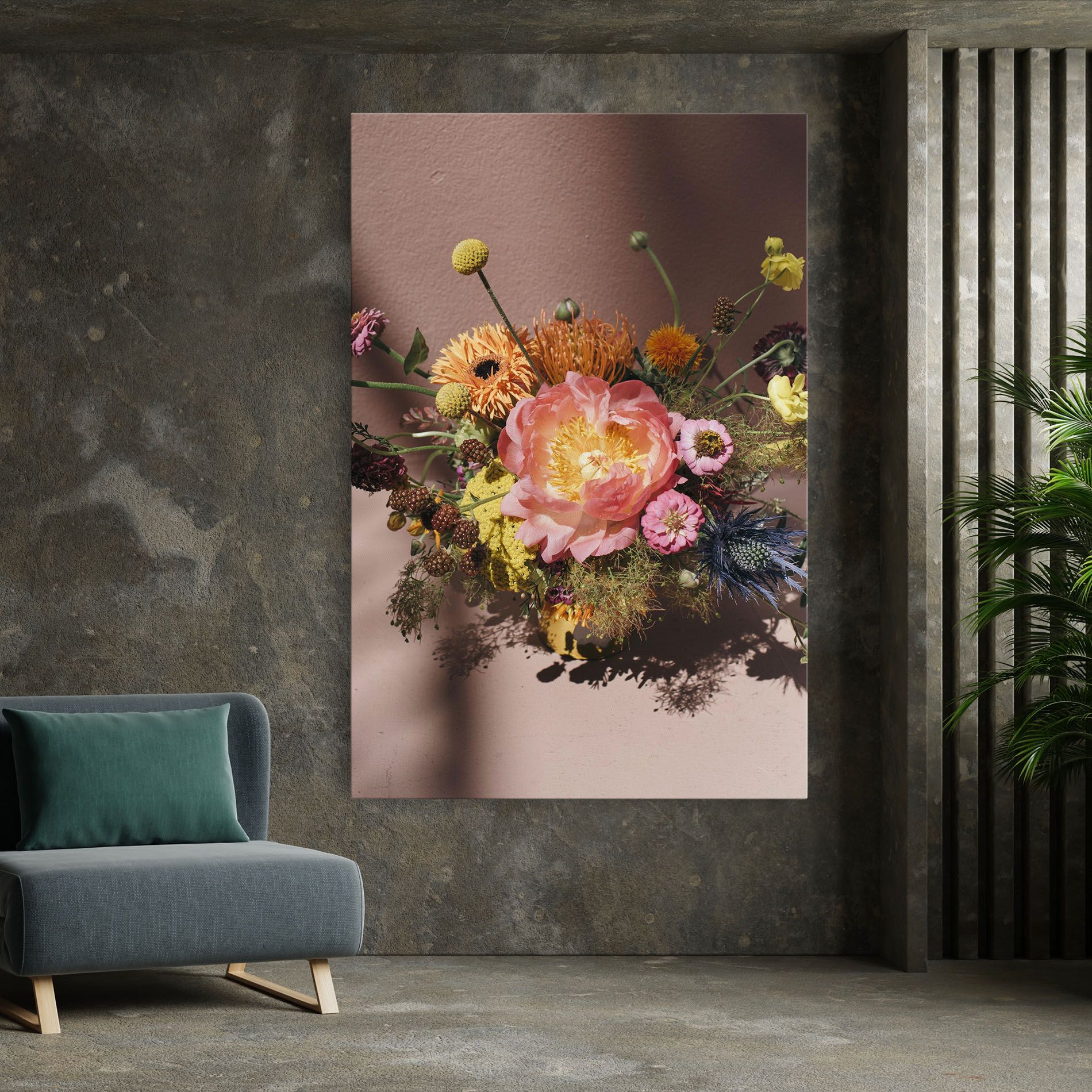 Pastel Orange Bouquet mockup 7