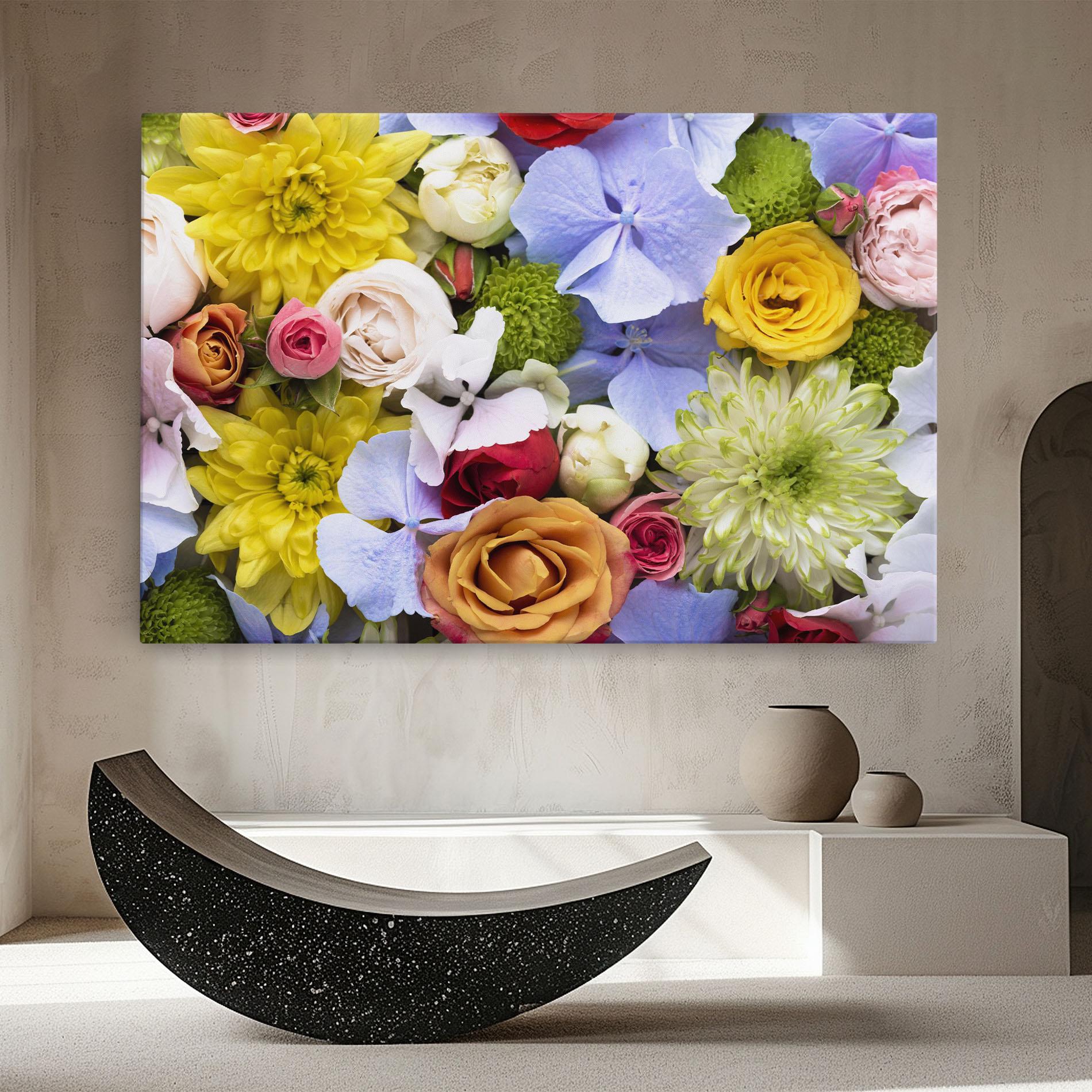 Картина на платно Color Mix Flower Bouquet mockup 8