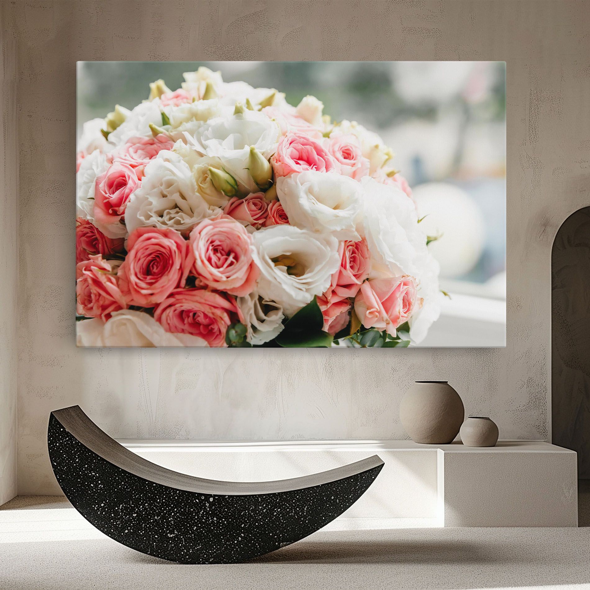 Pink Beautiful Bouquet mockup 8