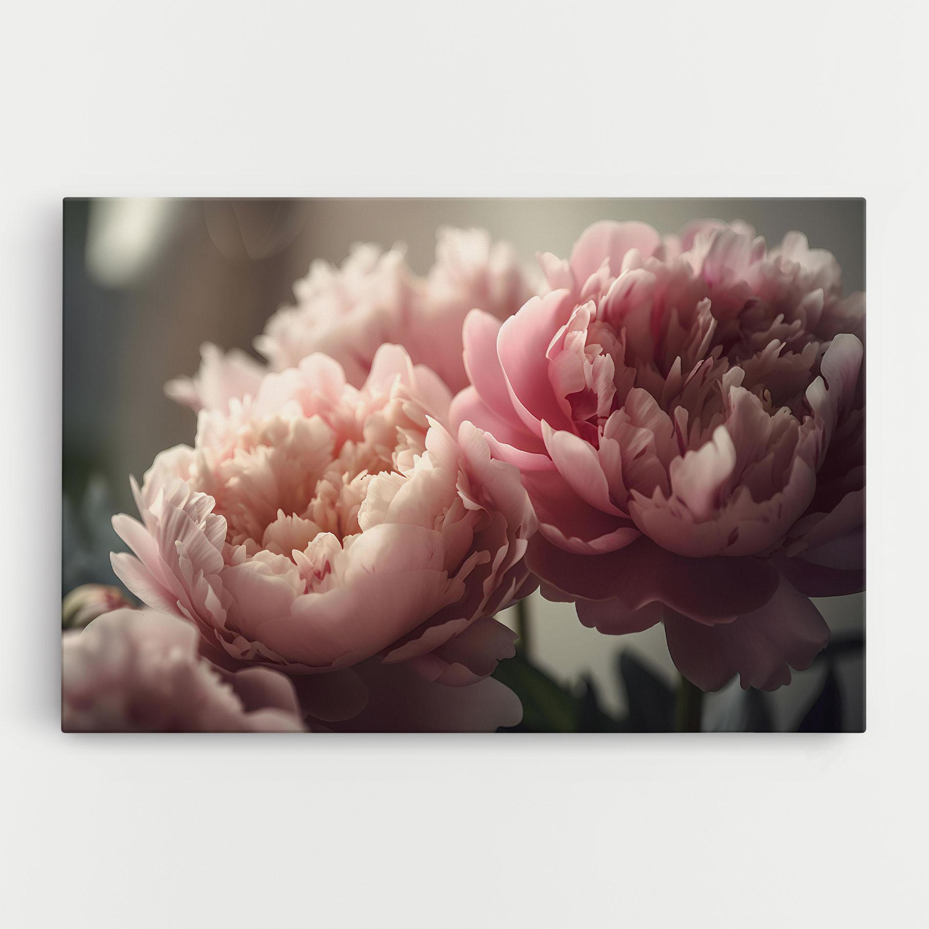 Картина на платно Cream Dreamy Peony mockup 0