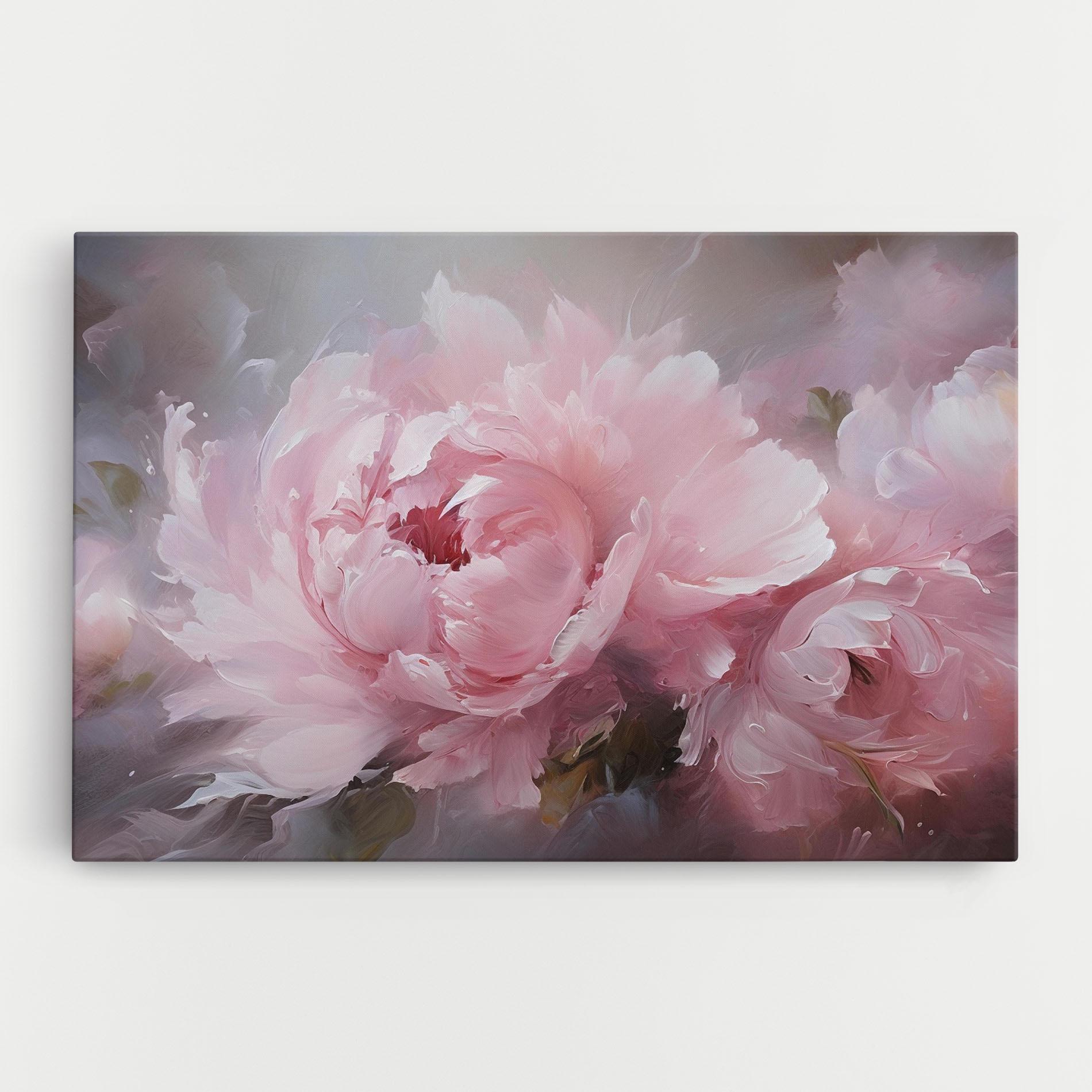 Картина на платно Dreamy Painting Peony mockup 0
