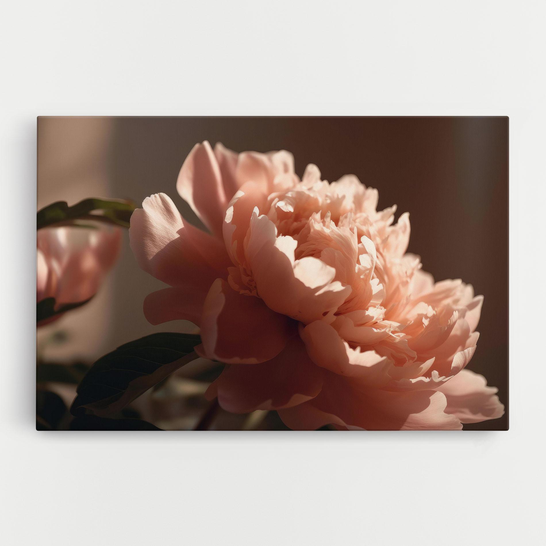 Картина на платно Light Orange Peony View mockup 0