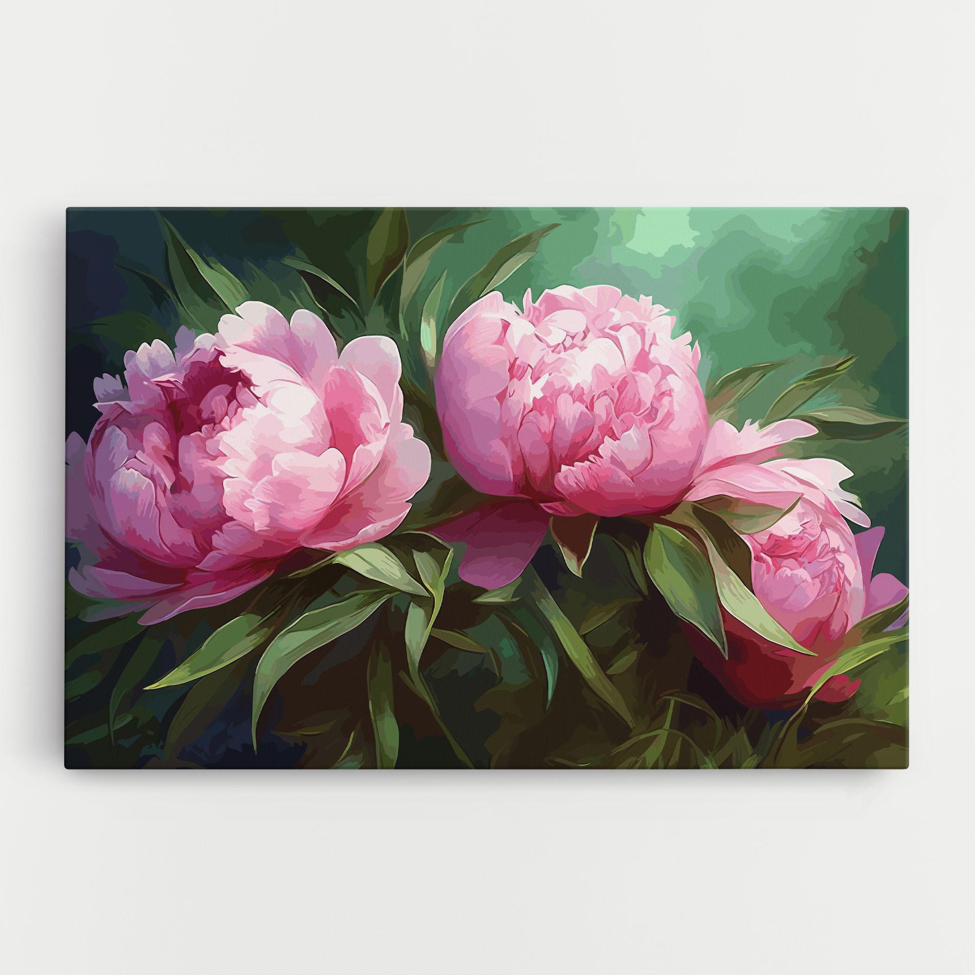Картина на платно Peonies Art mockup 0