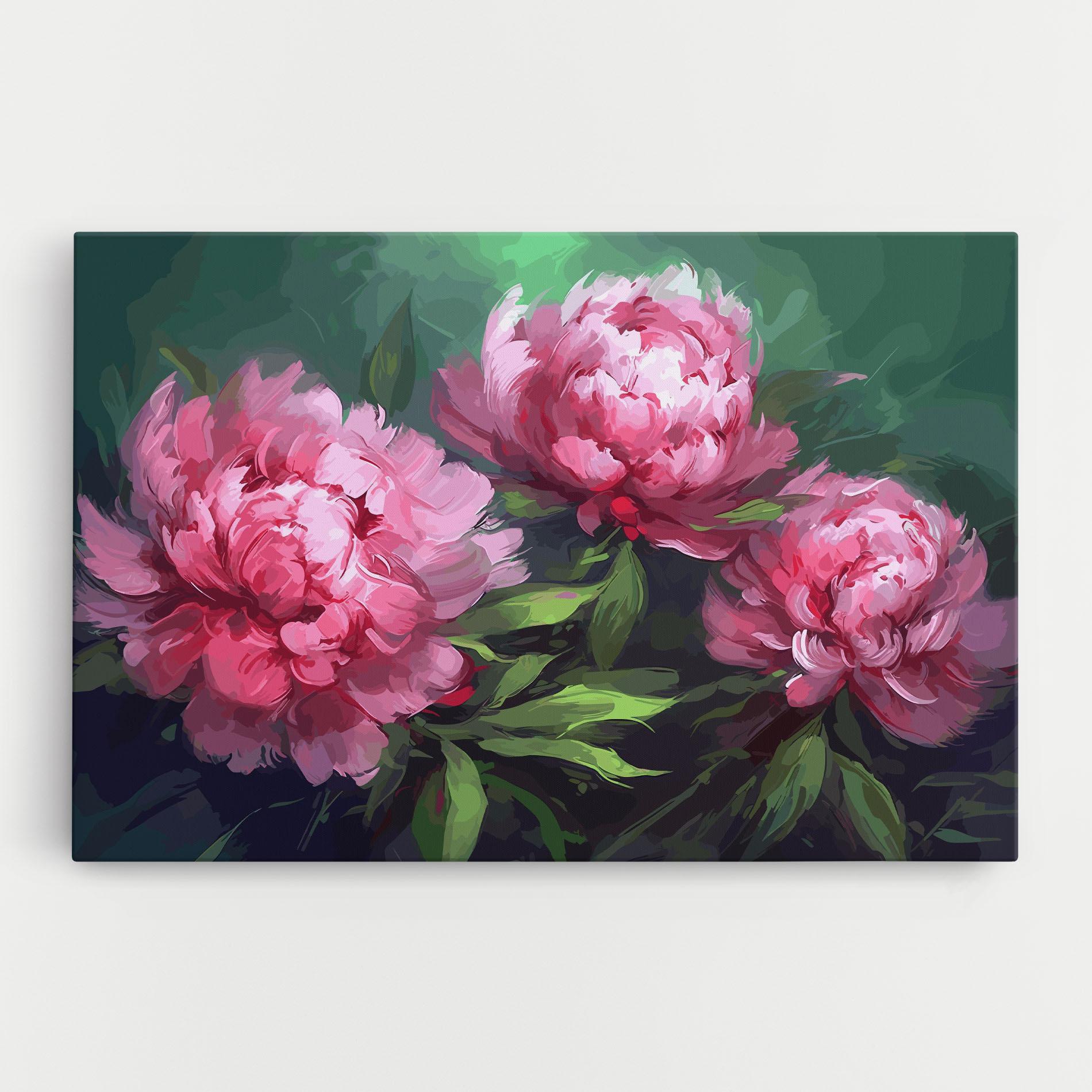 Картина на платно Pretty Peonies mockup 0