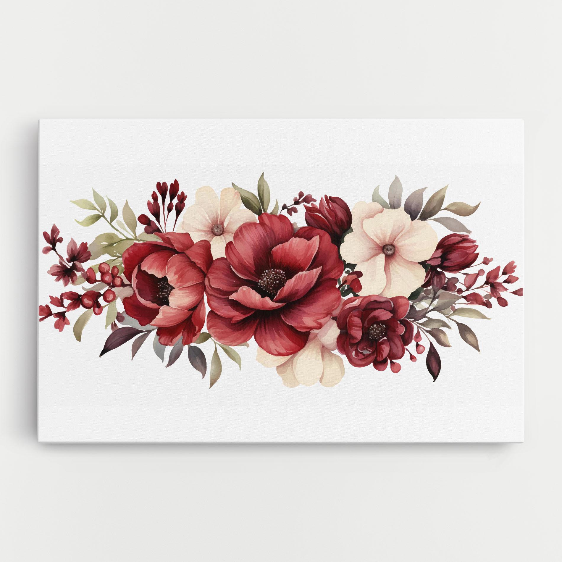 Картина на платно Red Peony mockup 0