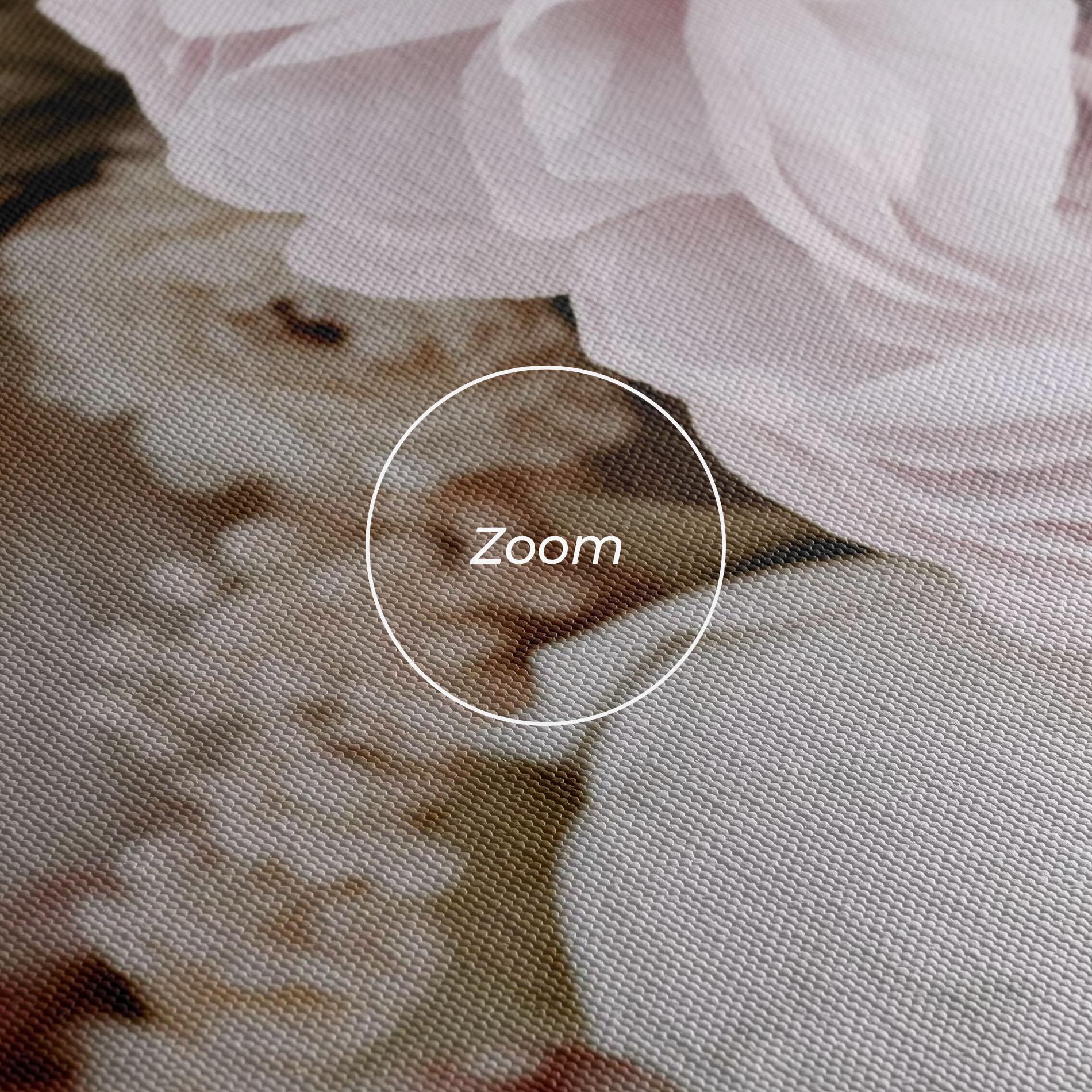 Картина на платно Grey Peony Bouquet mockup 3