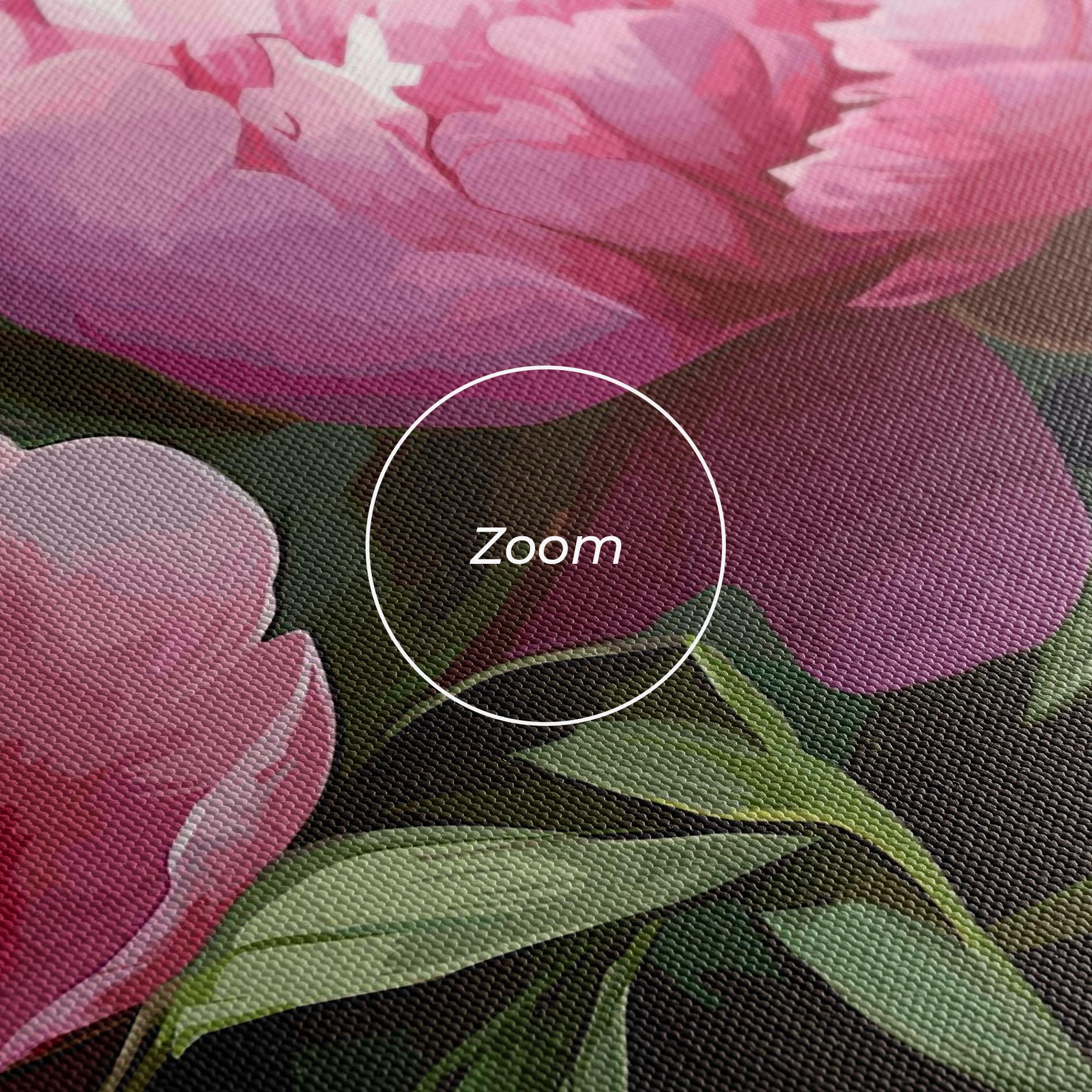 Картина на платно Peonies Art mockup 3