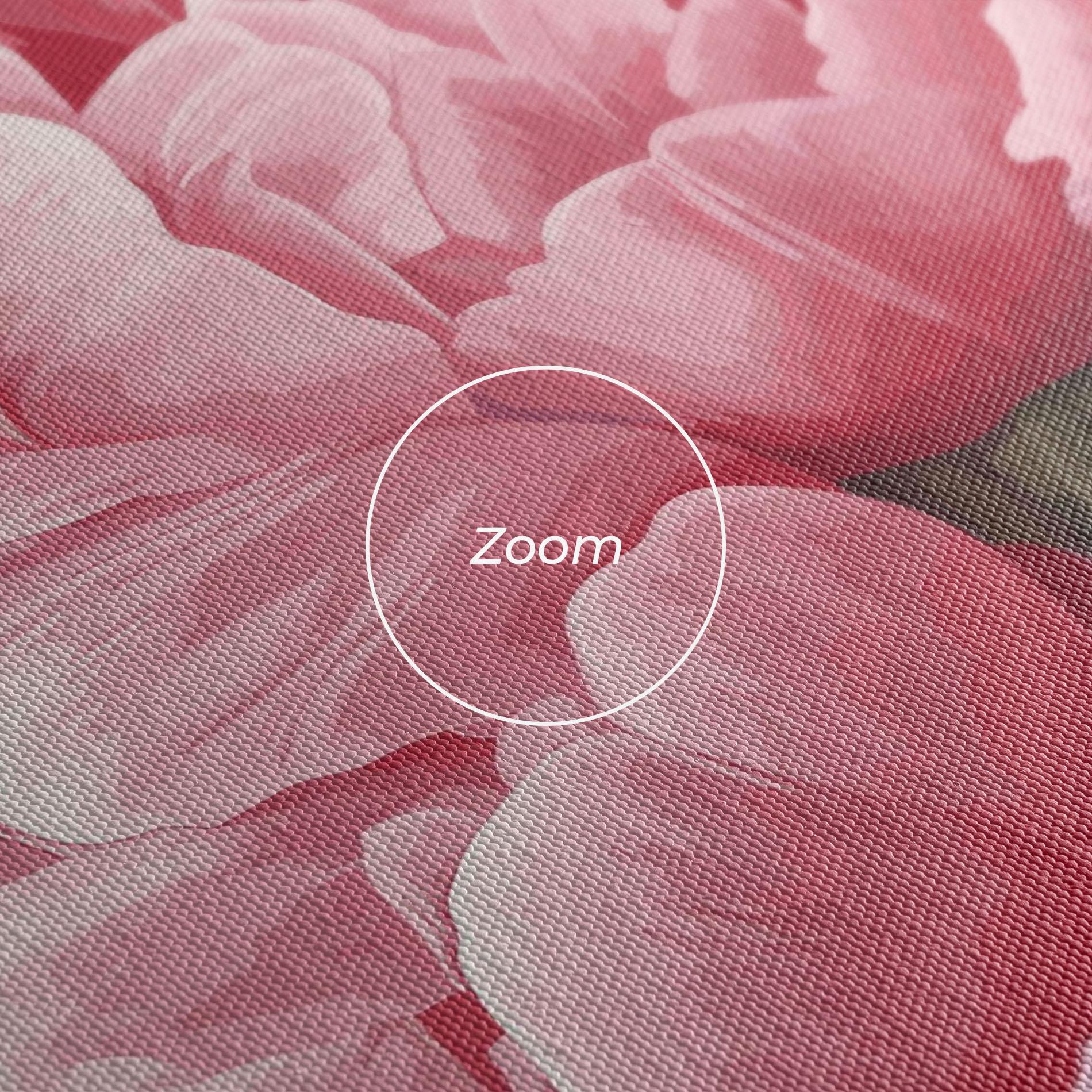 Картина на платно Peony On Pink mockup 3