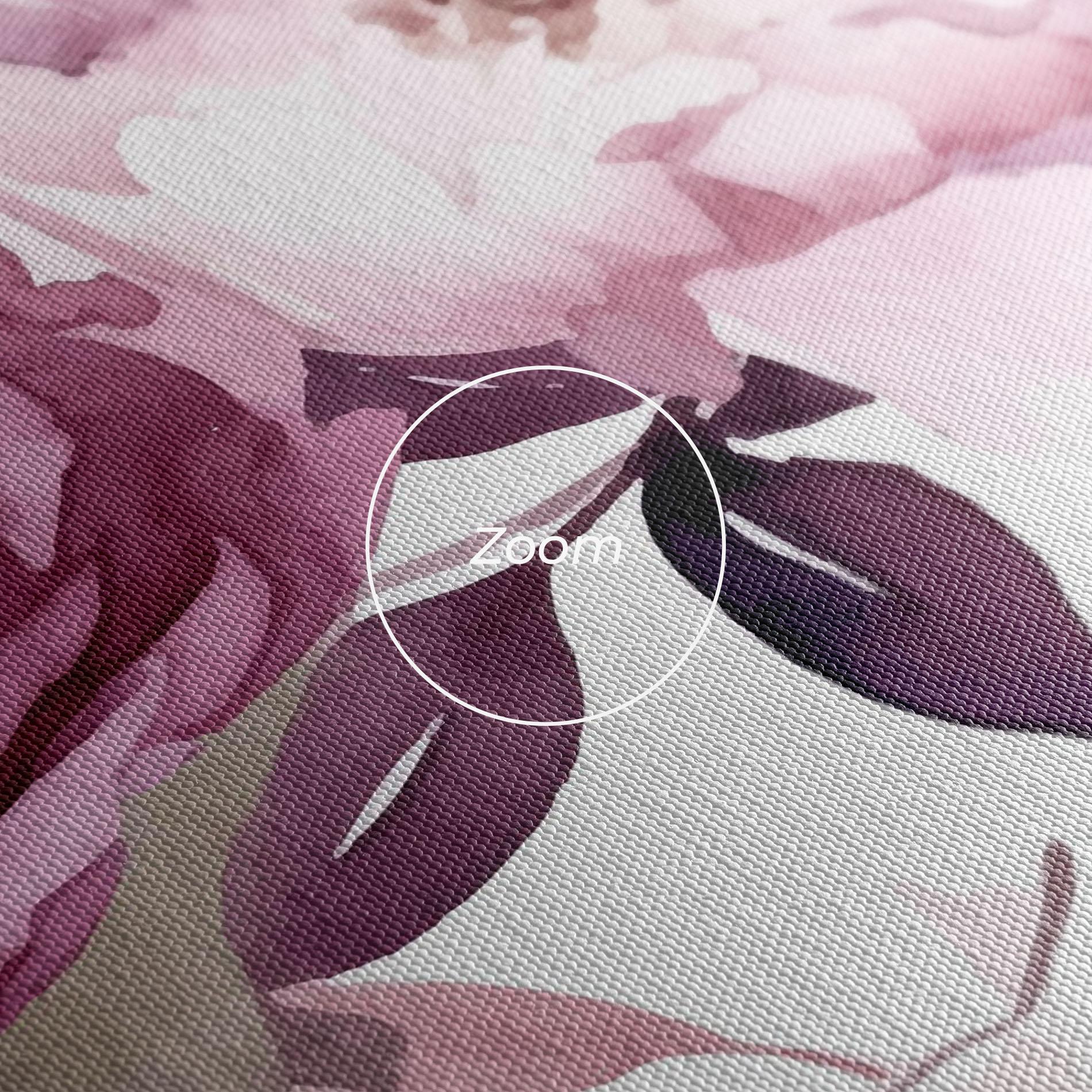 Картина на платно Peony Pink Purple mockup 3