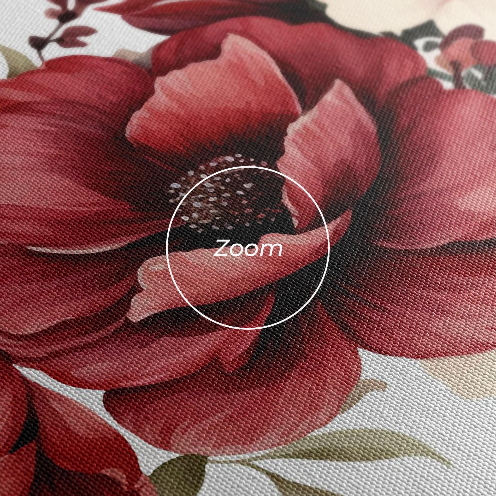 Картина на платно Red Peony mockup 3