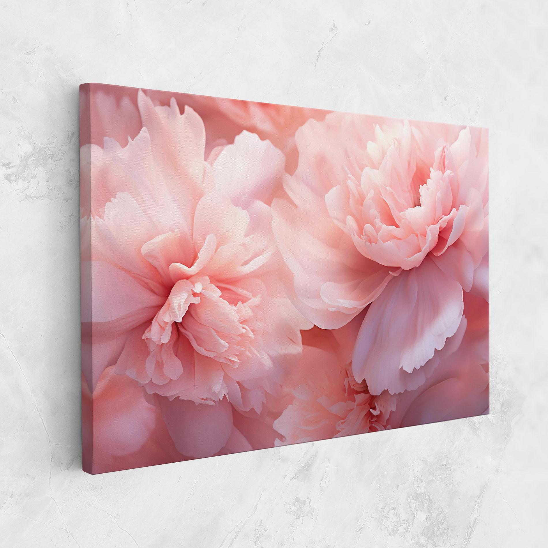 Картина на платно Close Up Dreamy Peony mockup 1