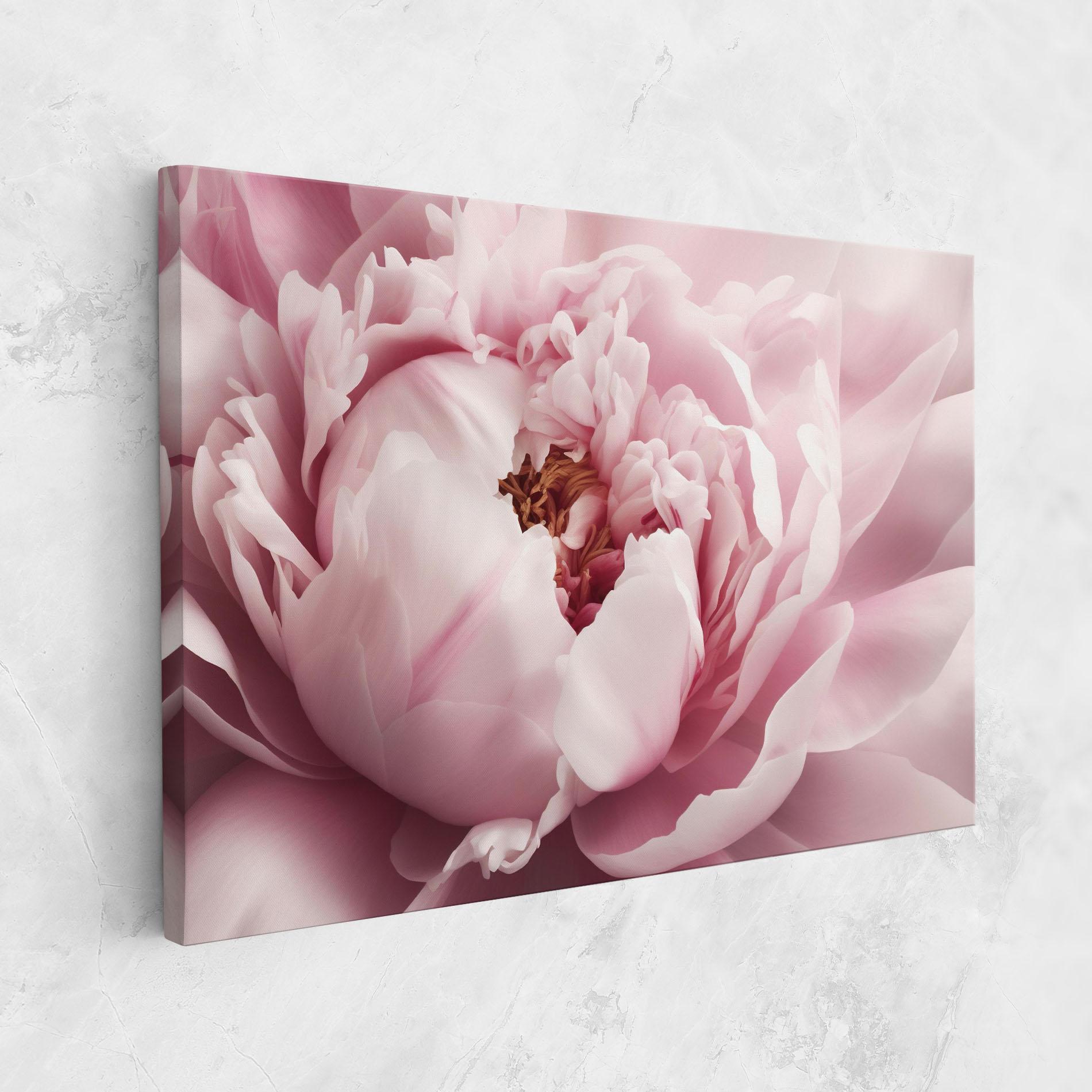 Картина на платно Pastel Peony Petals mockup 1