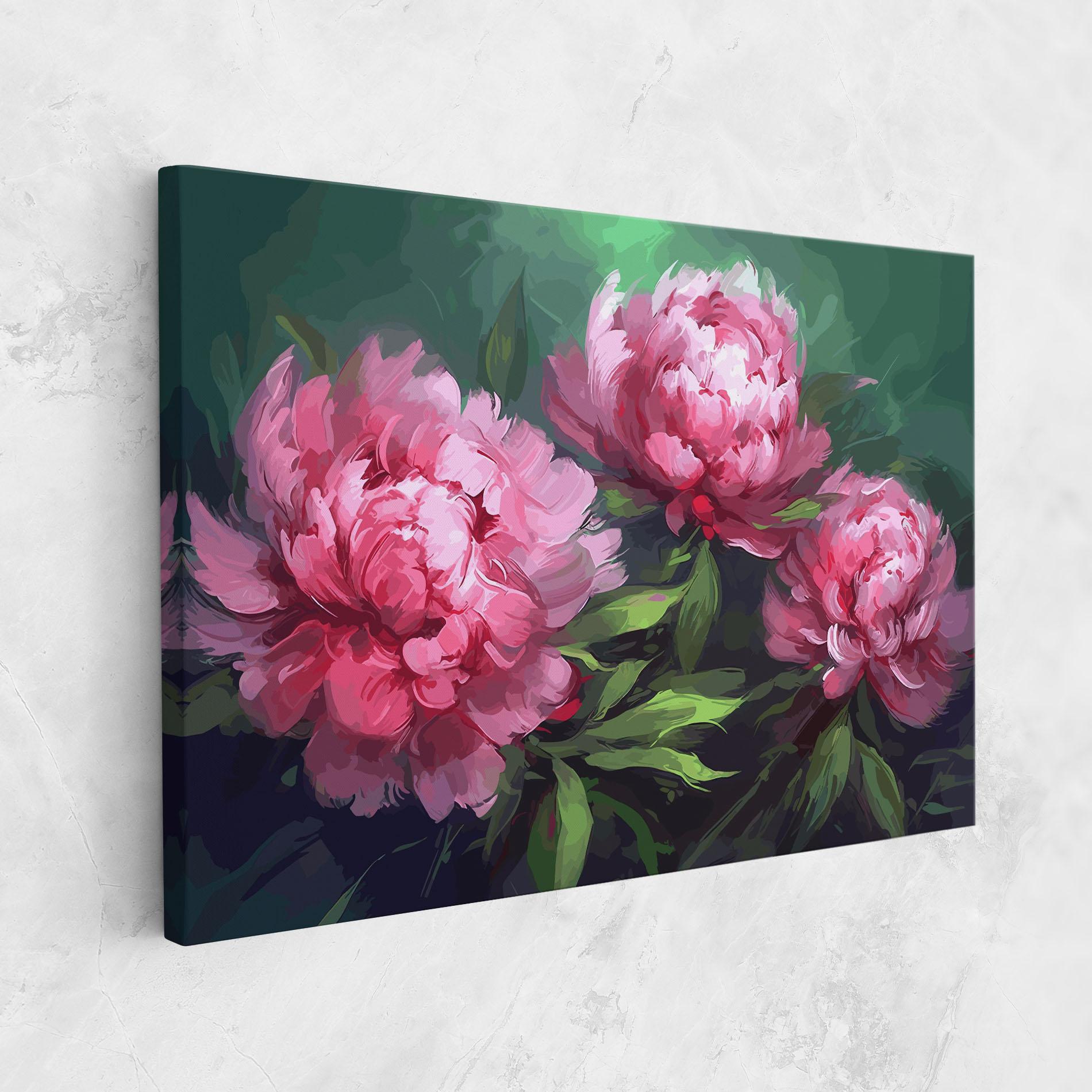 Картина на платно Pretty Peonies mockup 1