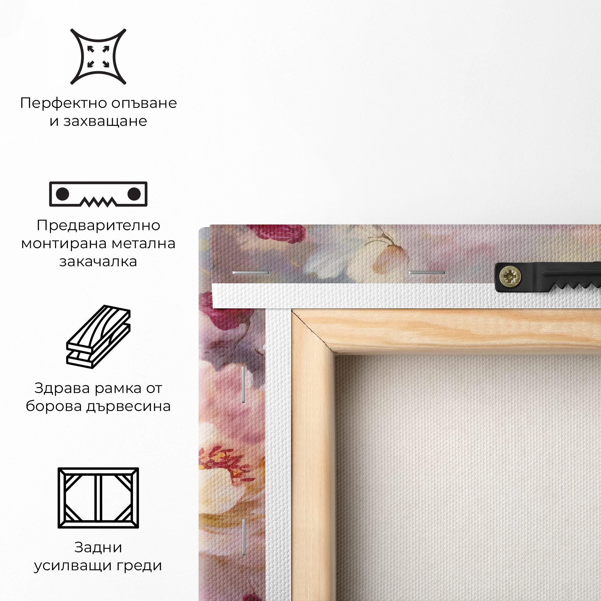 Картина на платно Peony Painting Art mockup 5