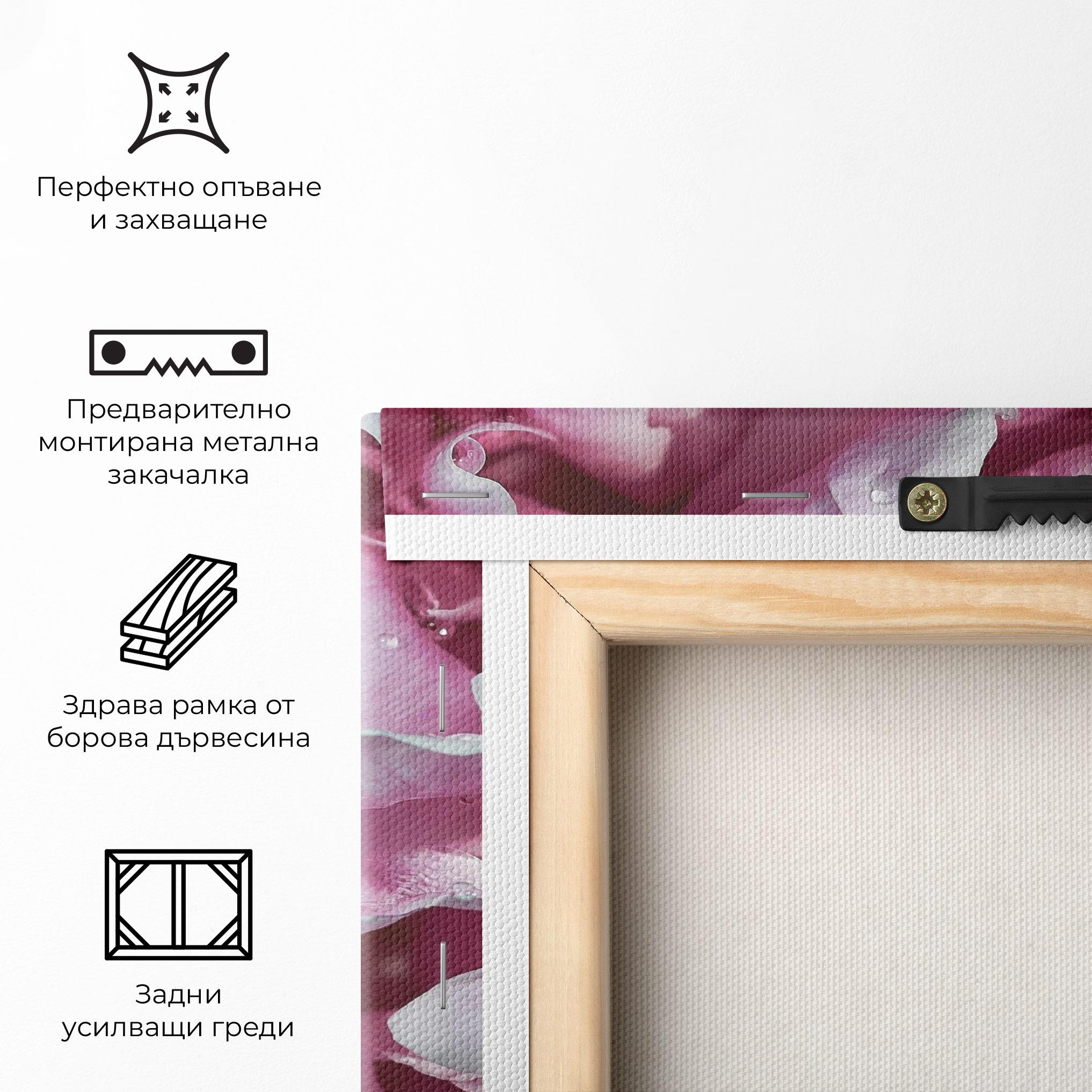 Картина на платно Peony Petals mockup 5