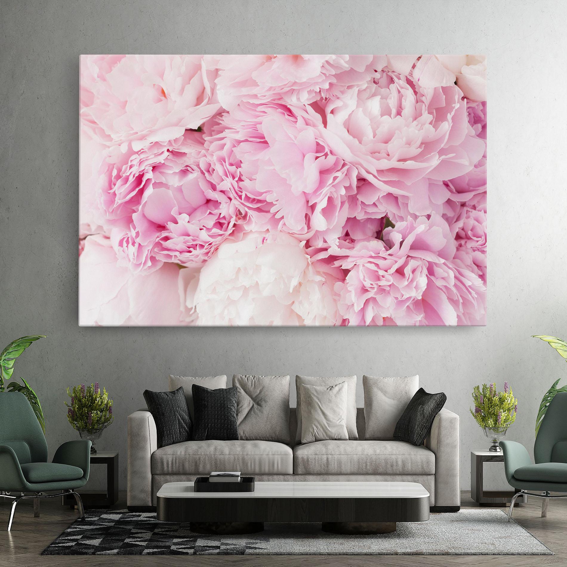 Картина на платно Dreamy Pink Pastel Peony mockup 7