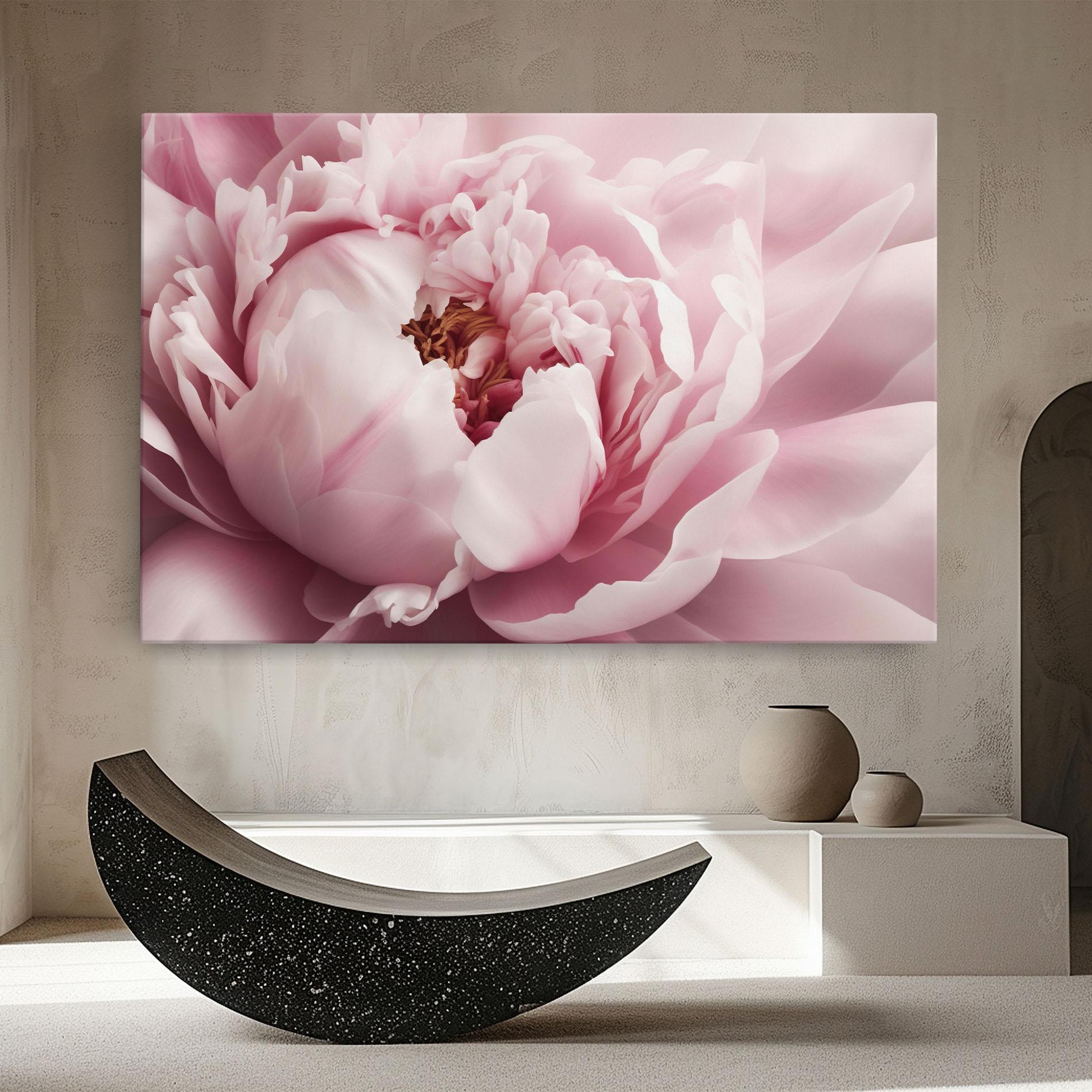 Картина на платно Pastel Peony Petals mockup 8