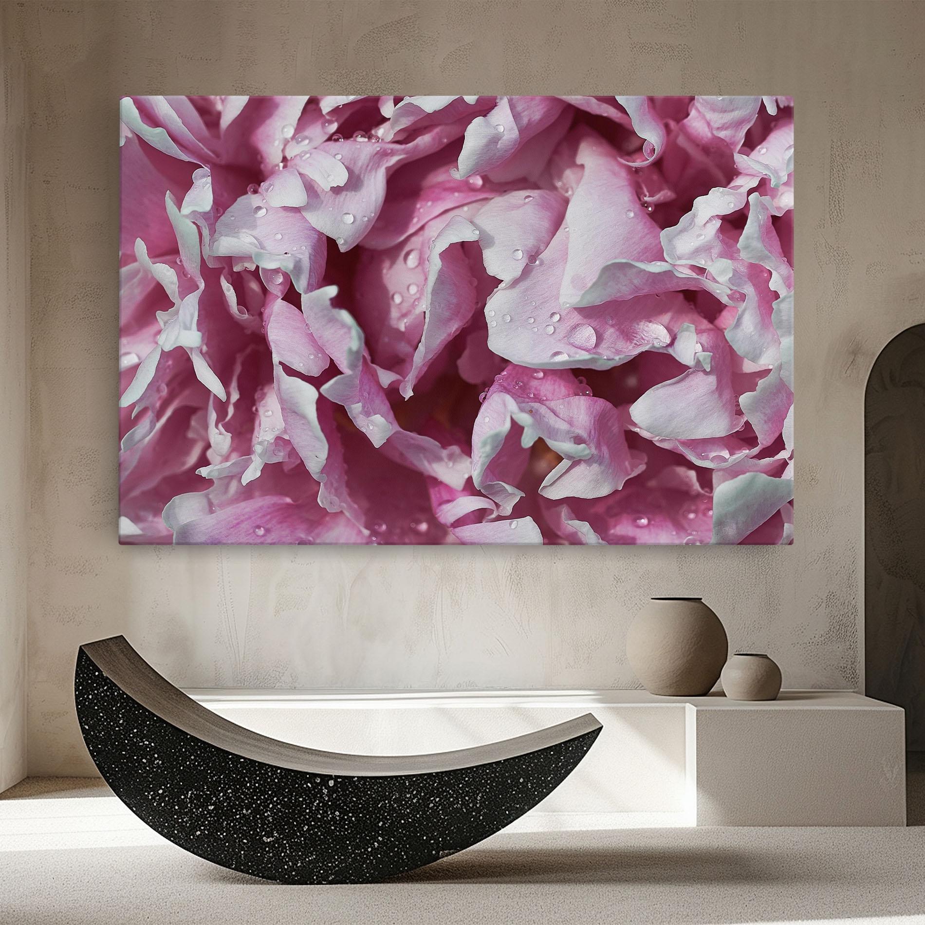 Картина на платно Peony Petals mockup 8