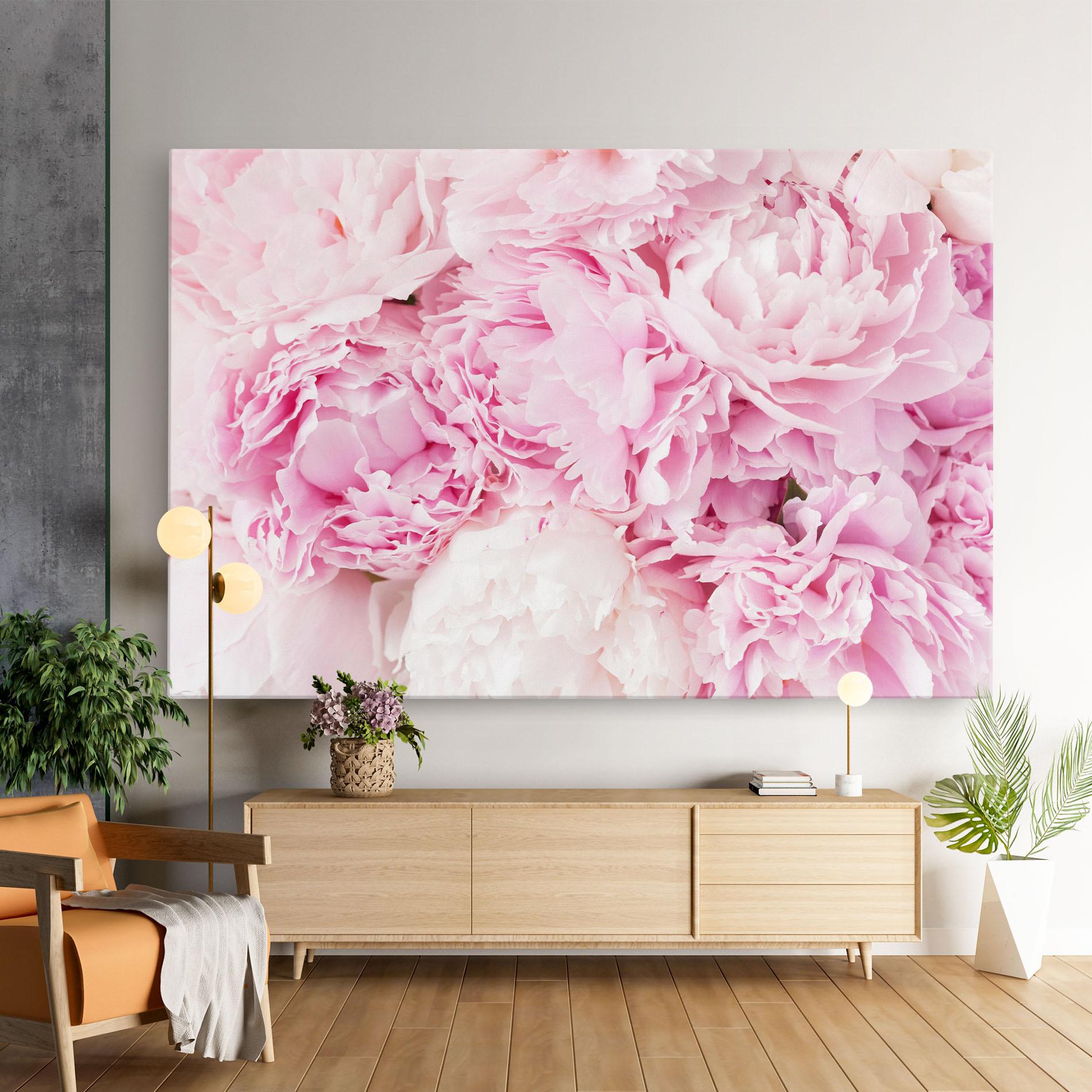 Картина на платно Dreamy Pink Pastel Peony mockup 9