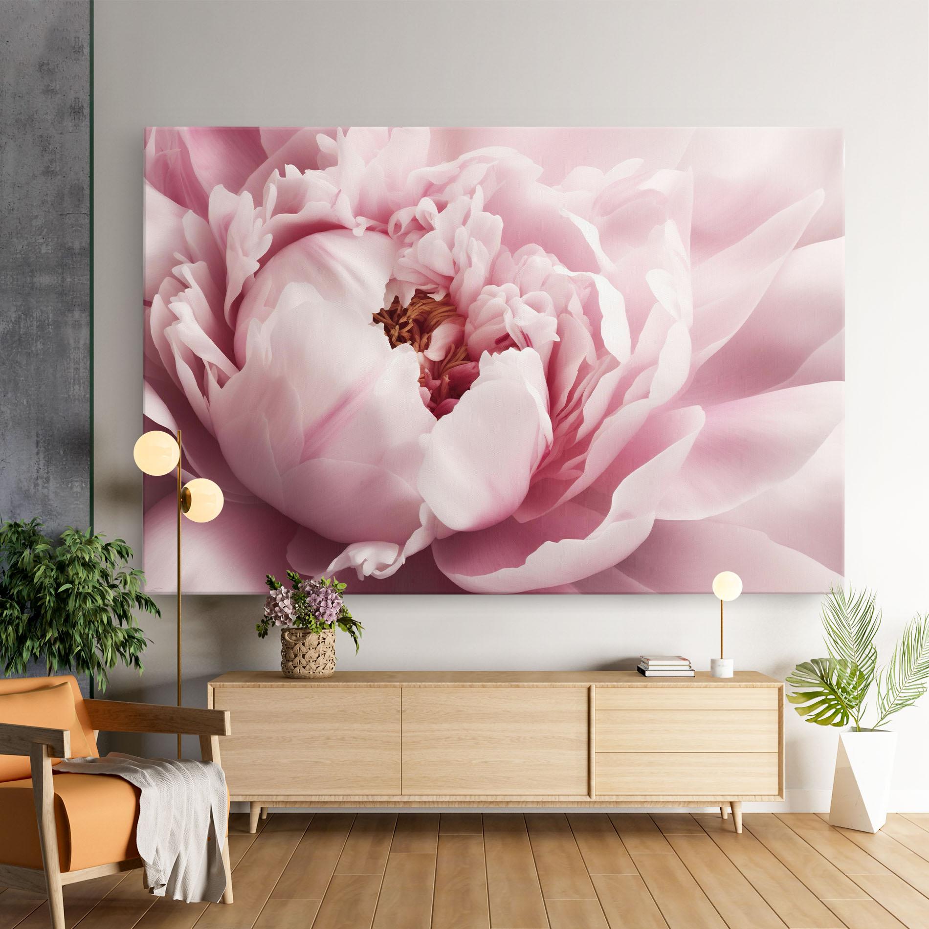 Картина на платно Pastel Peony Petals mockup 9