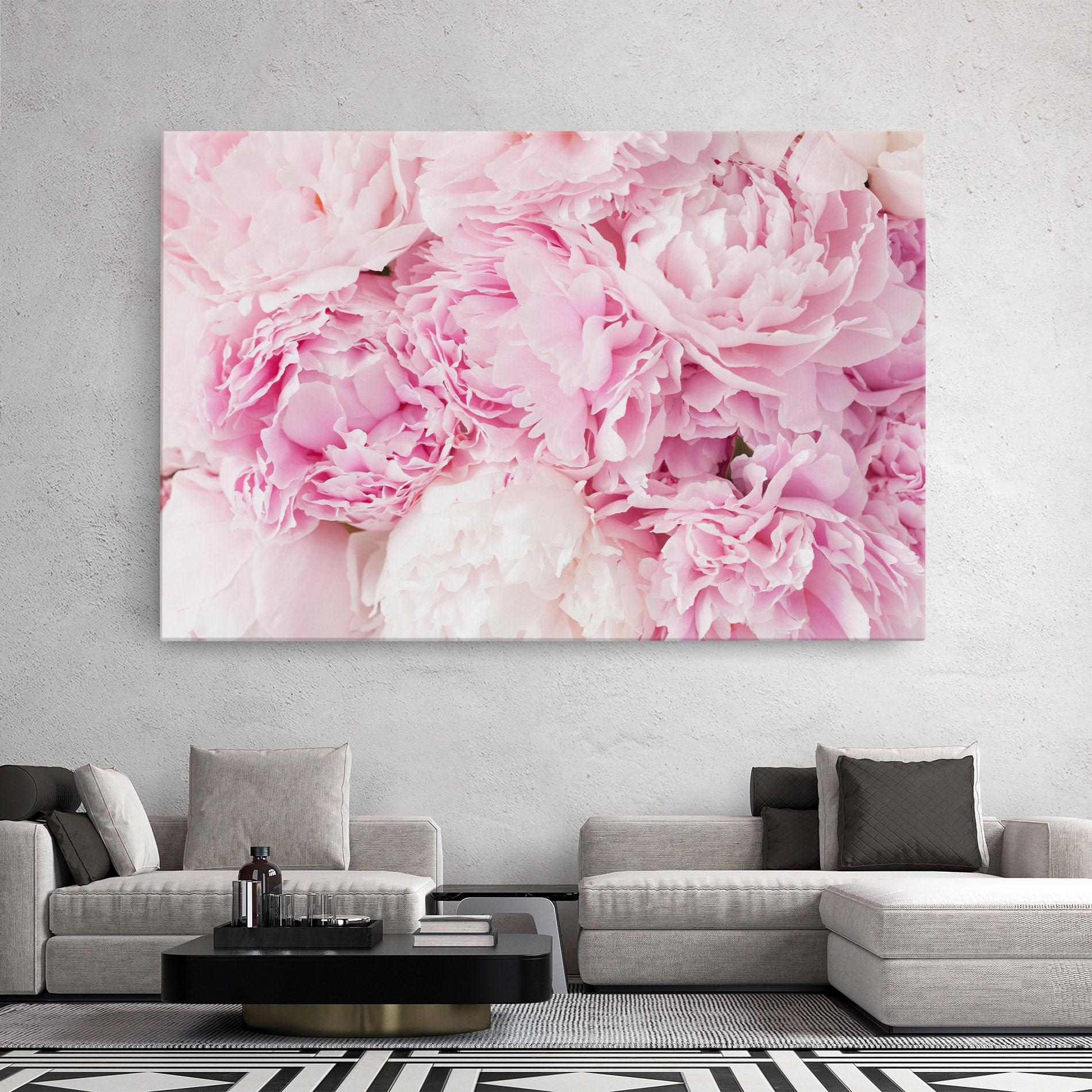 Картина на платно Dreamy Pink Pastel Peony mockup 2