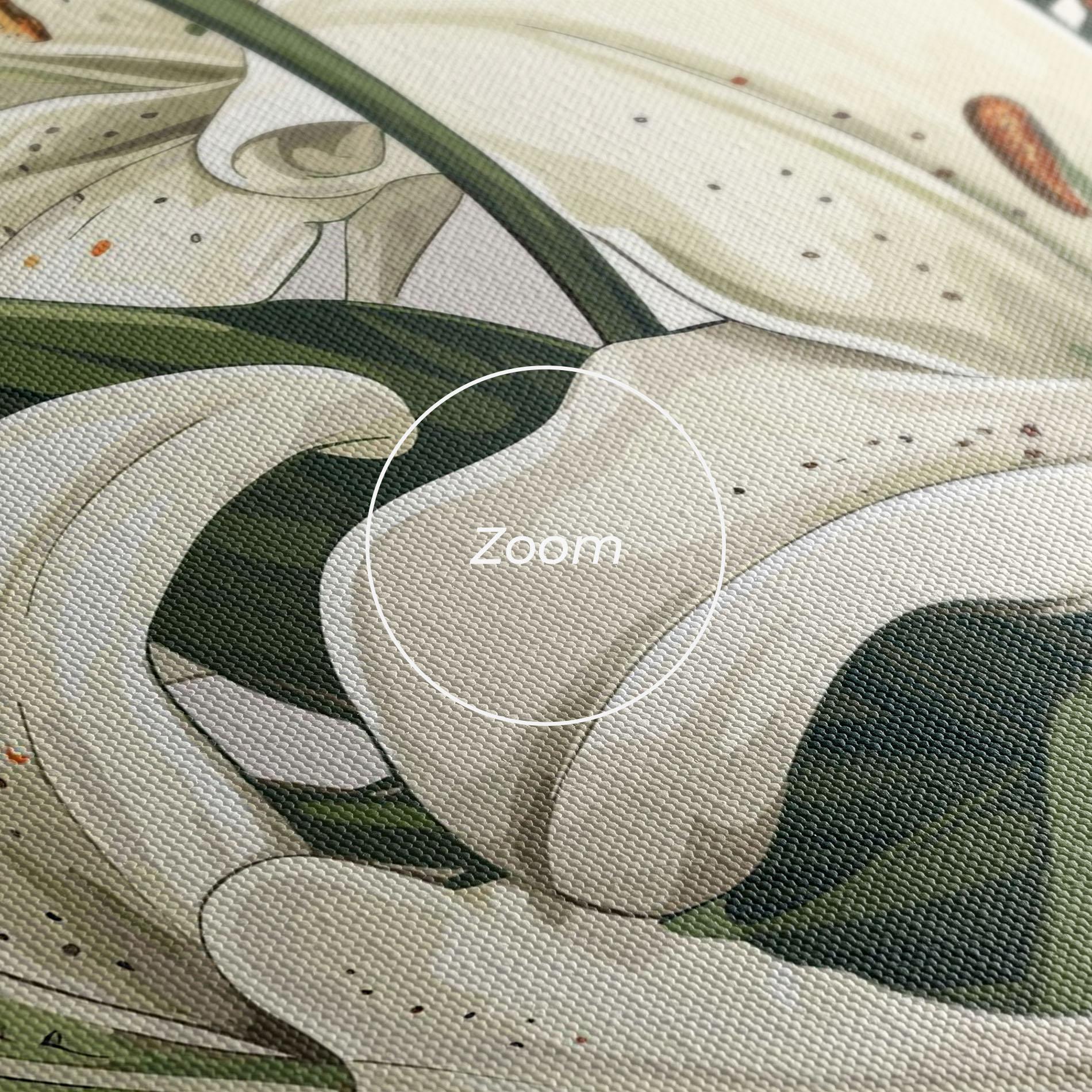 Картина на платно Grey White Lily mockup 3