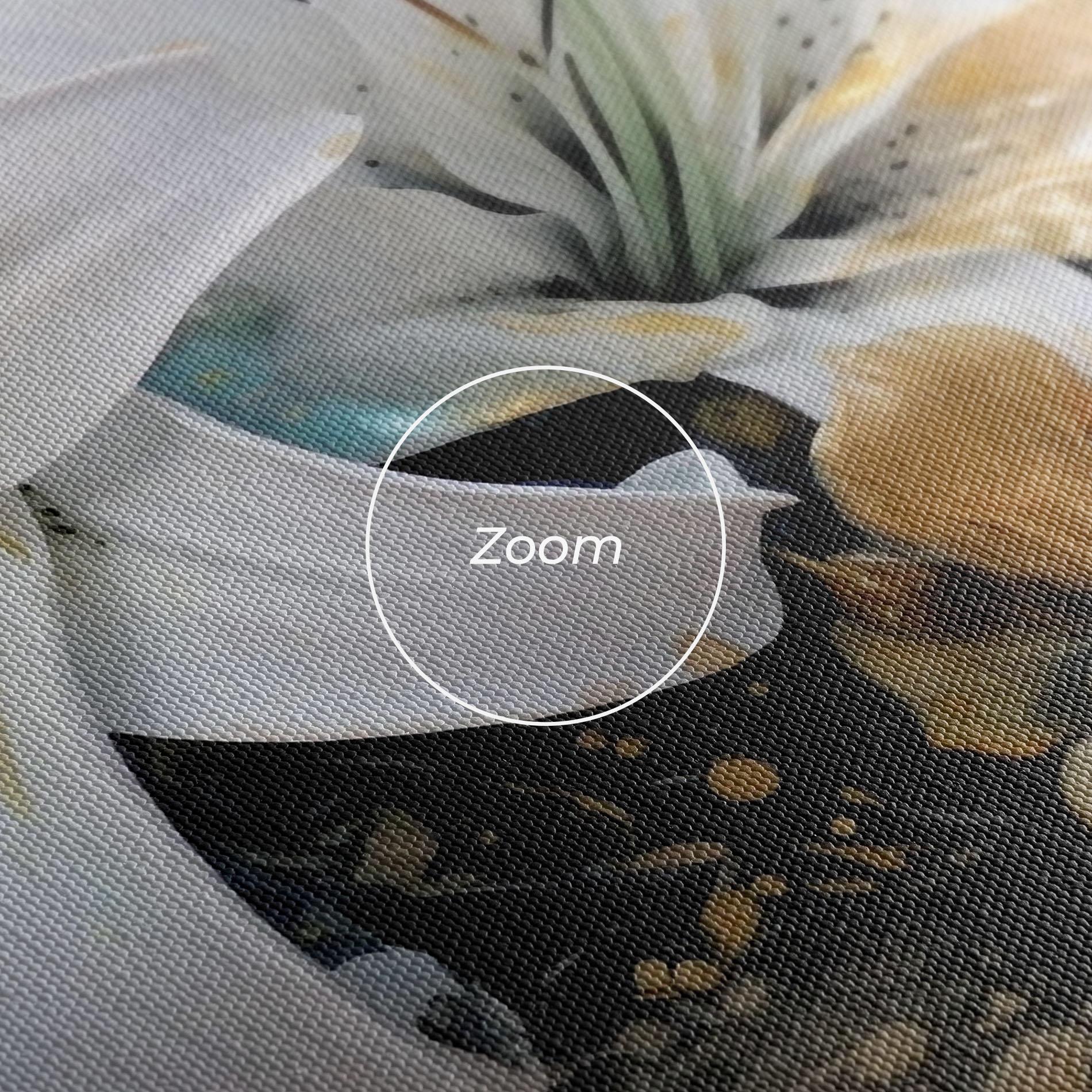 Картина на платно Lily On Blue Painting mockup 3