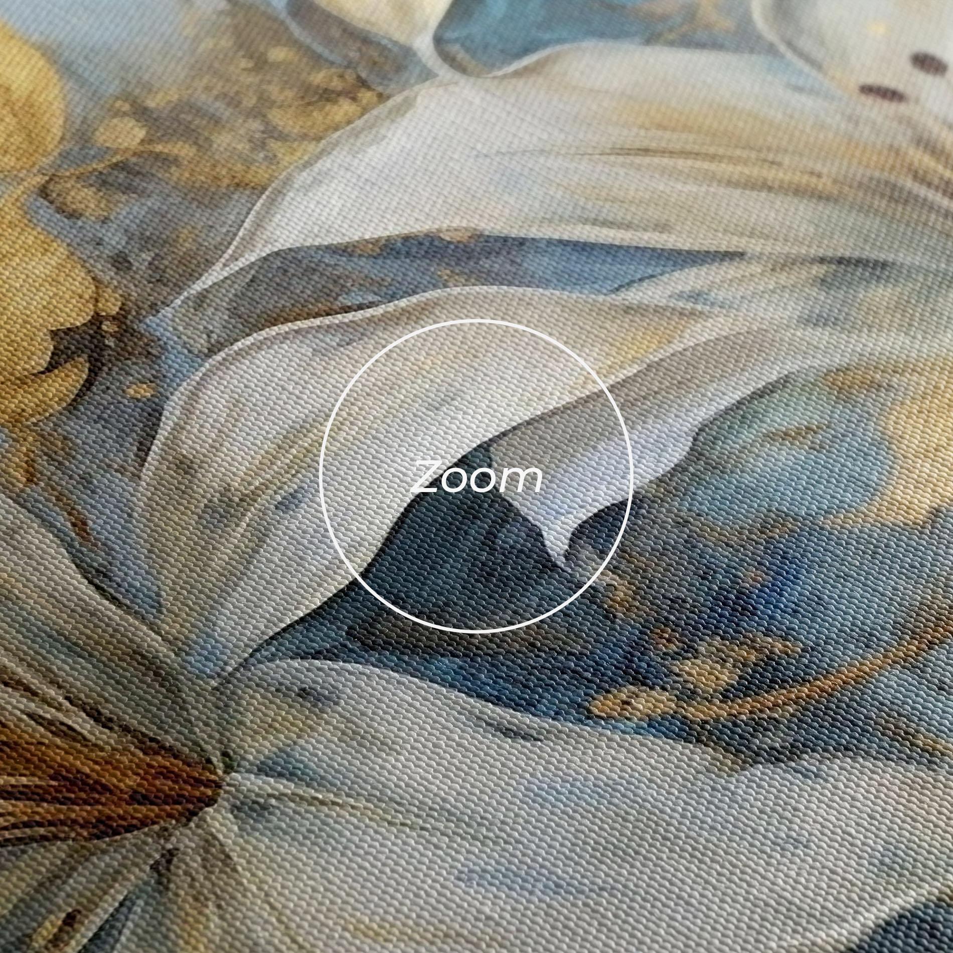 Картина на платно Lily With Gold Painting mockup 3