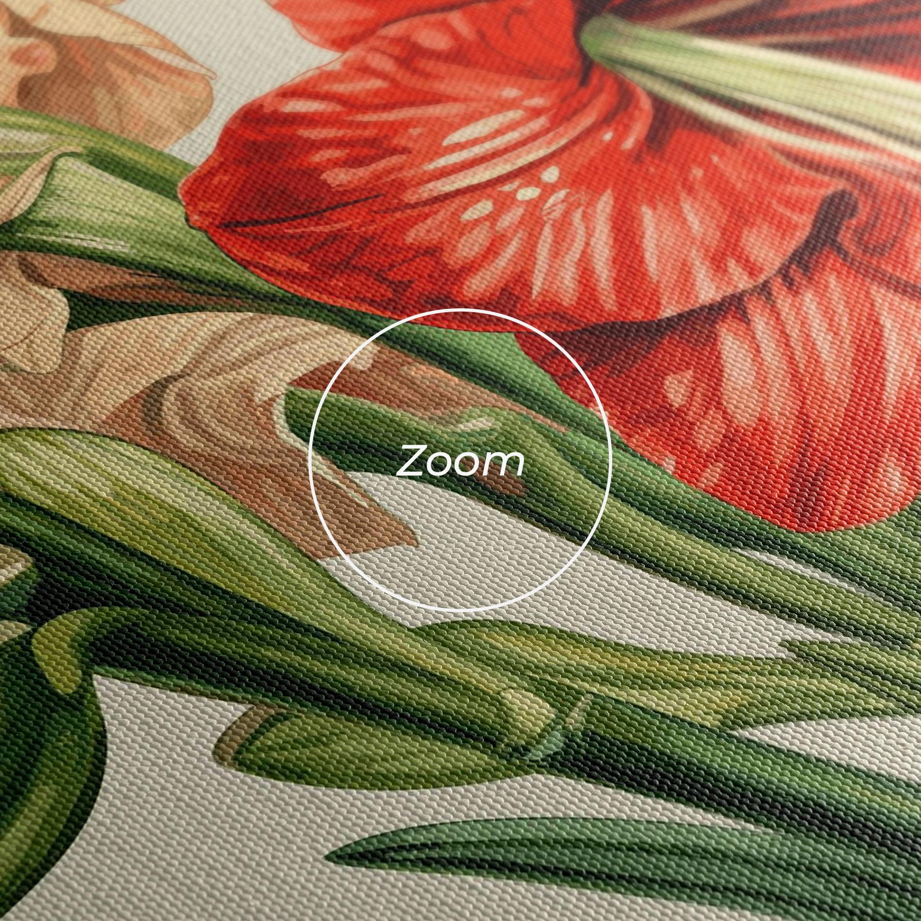 Картина на платно Orange Cream Lily mockup 3