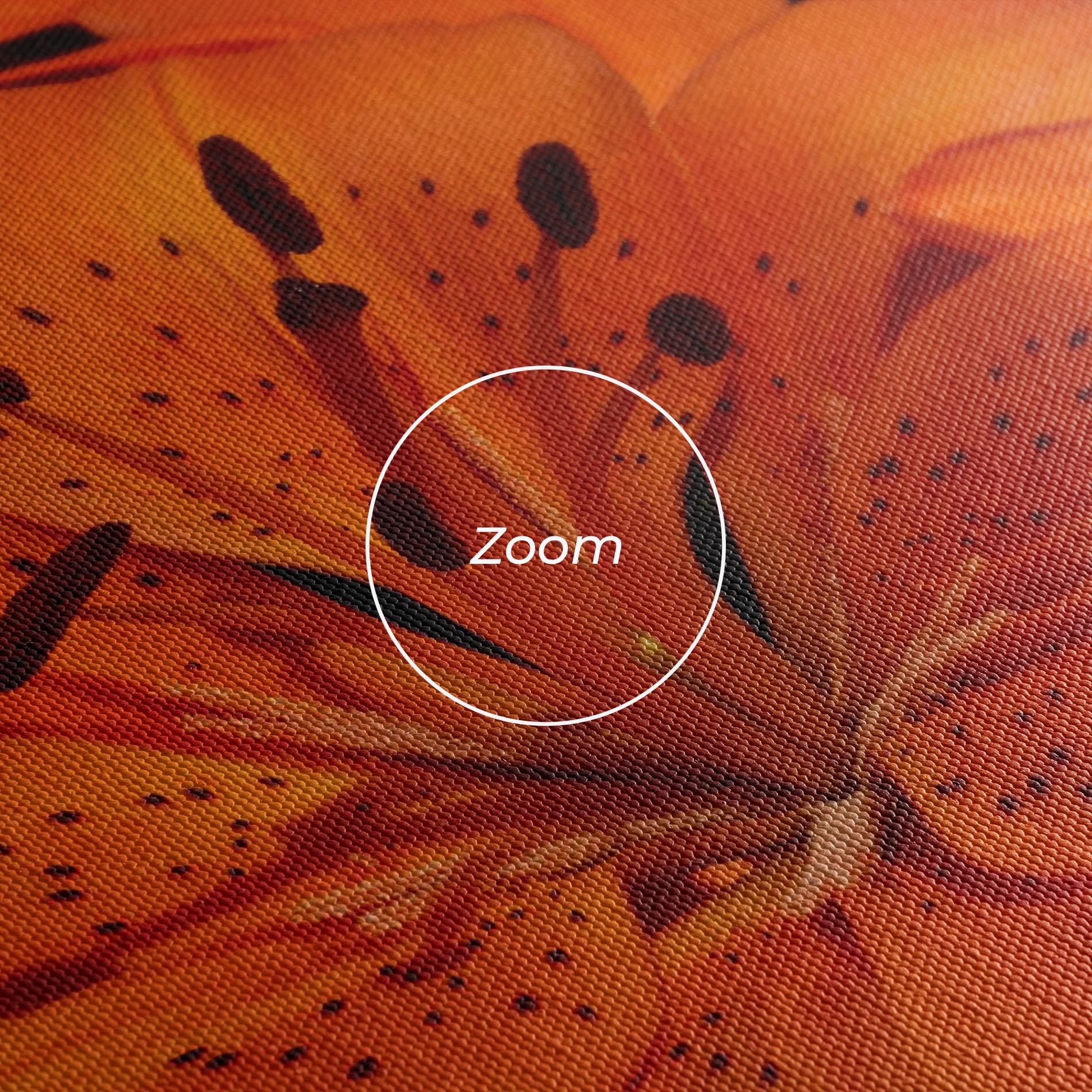 Картина на платно Orange Lily In The Sun mockup 3