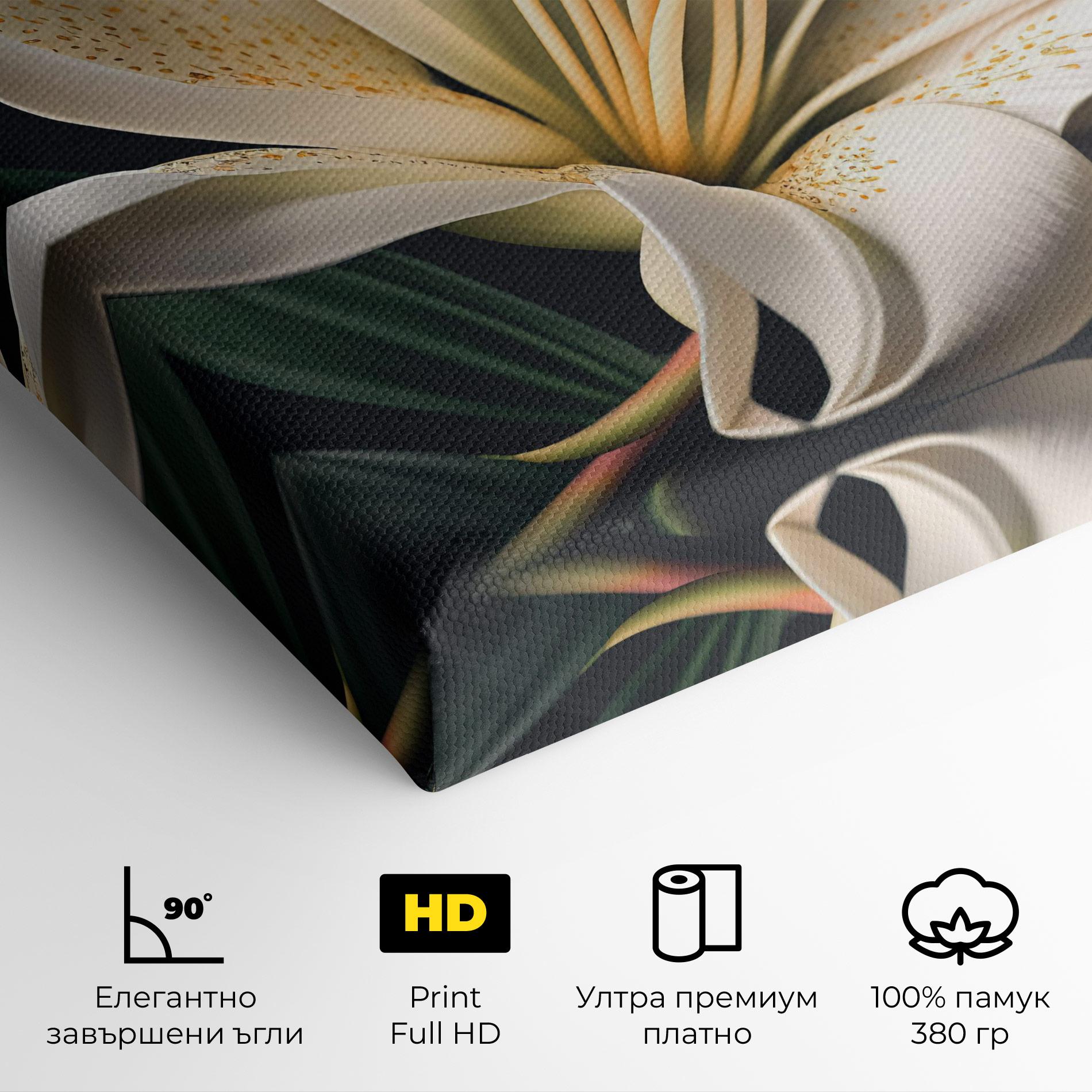 Картина на платно Big Lily View mockup 4