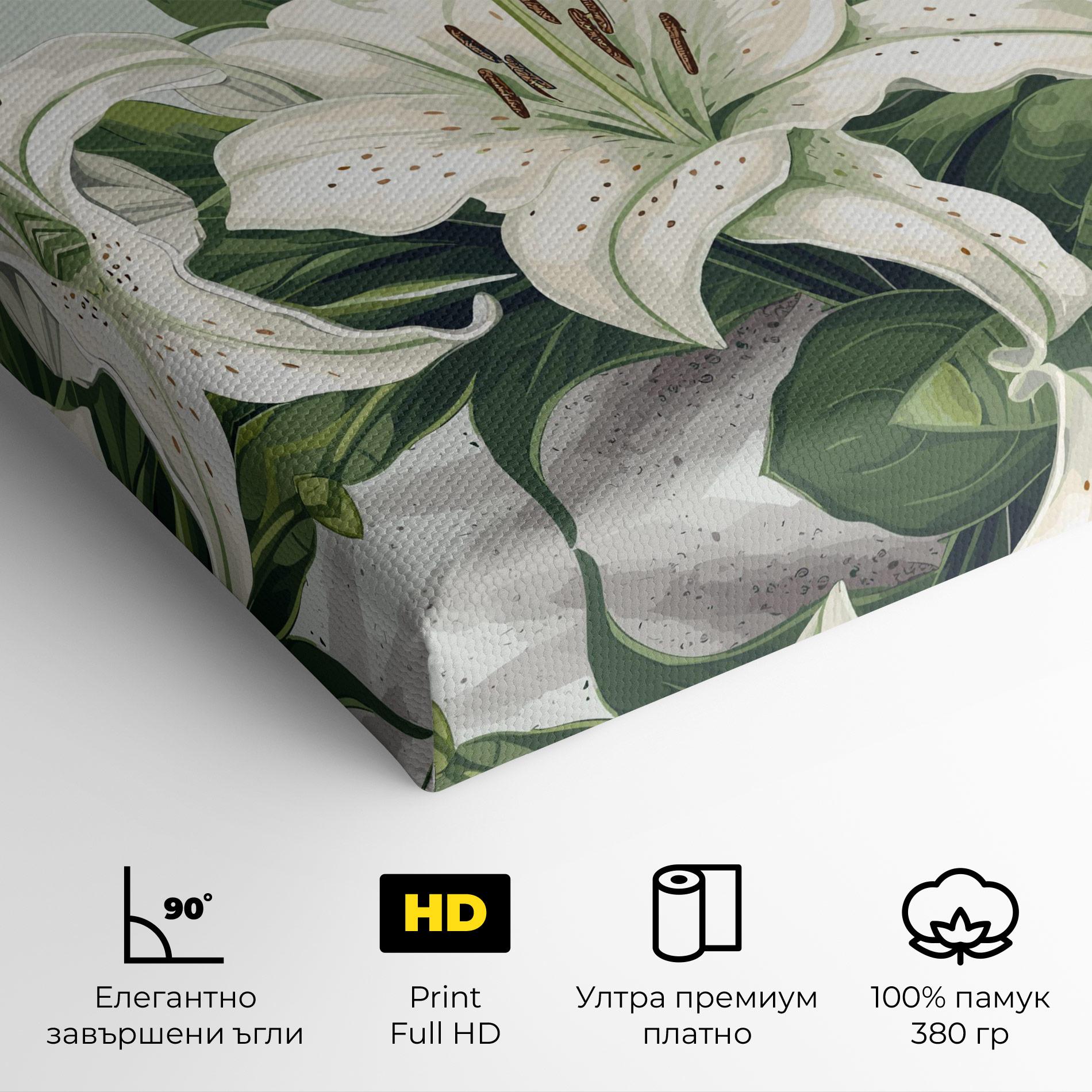 Картина на платно Light Lily Art mockup 4
