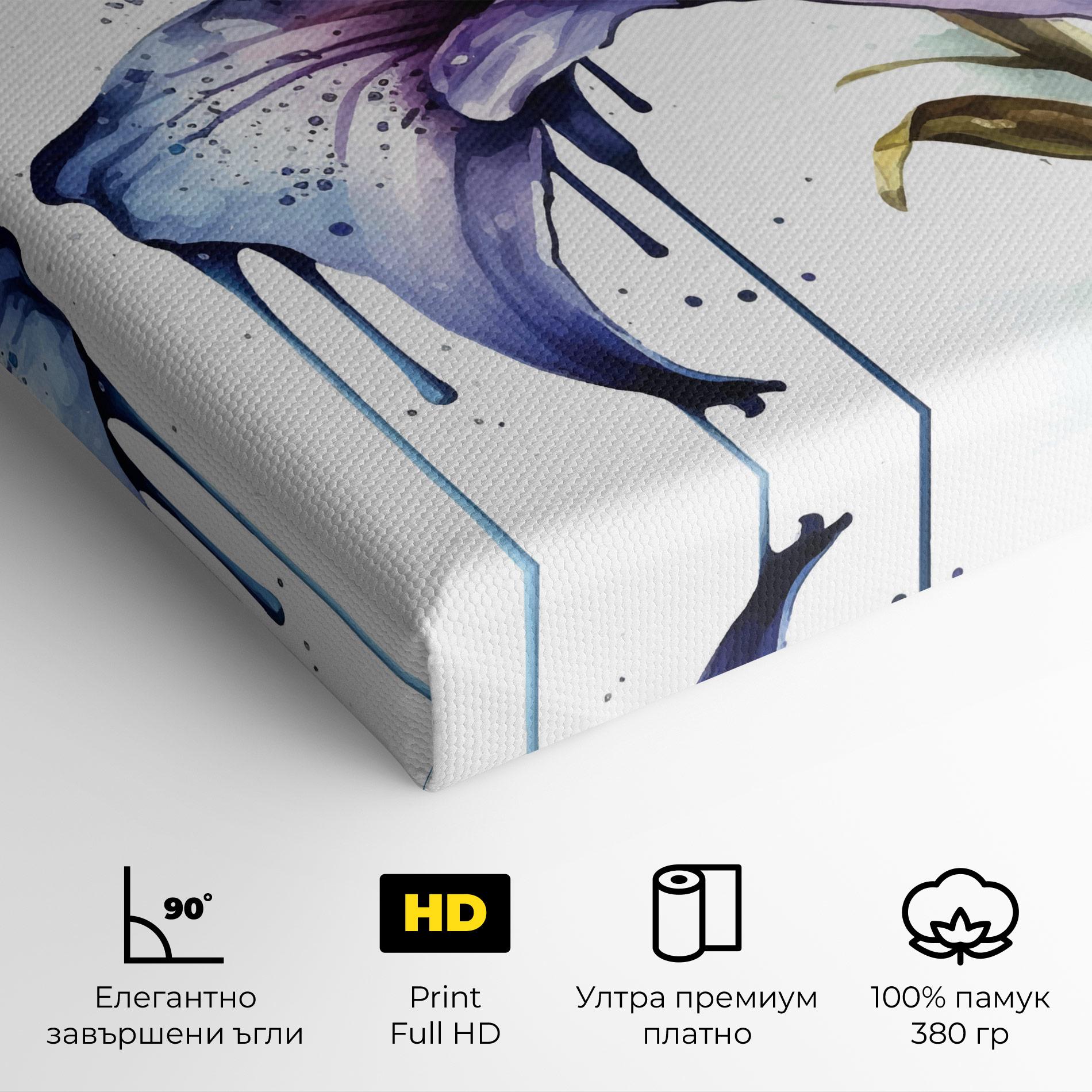 Картина на платно Purple Orange Lily mockup 4