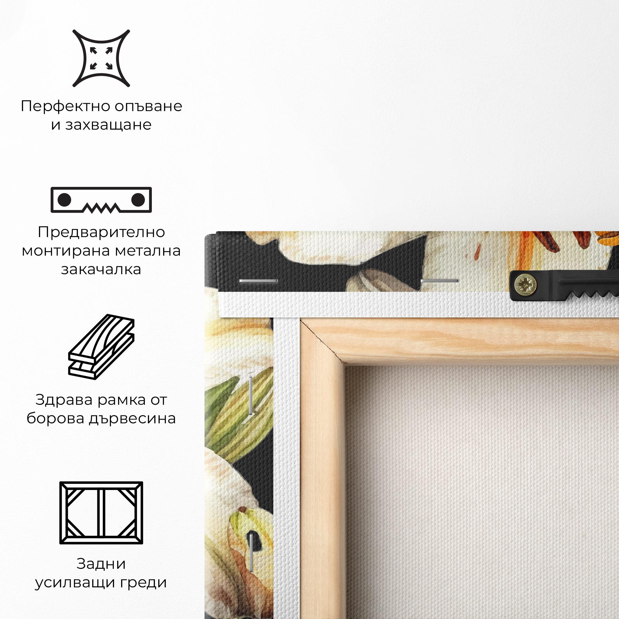 Картина на платно Beautiful White Lily mockup 5