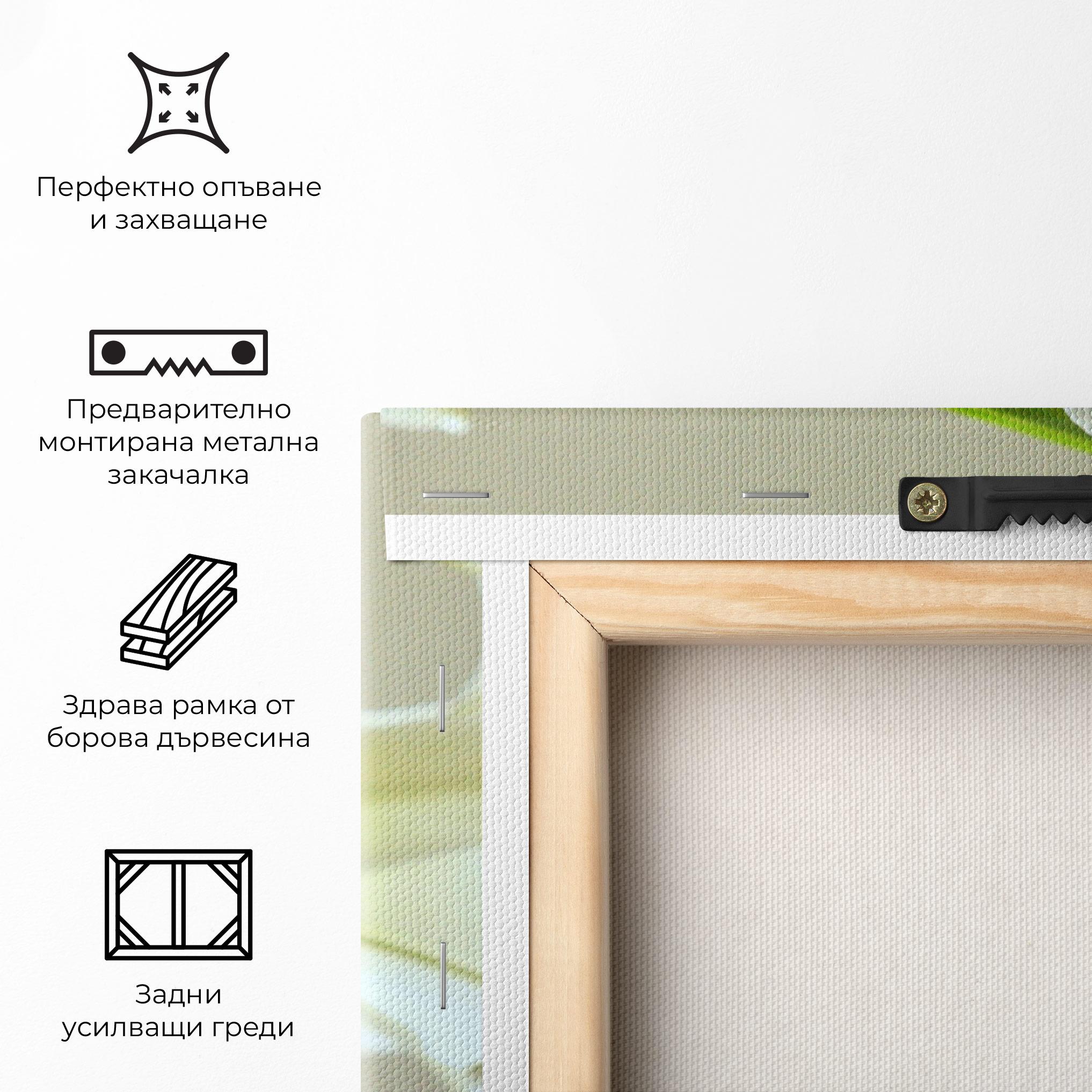 Картина на платно Green Lily mockup 5