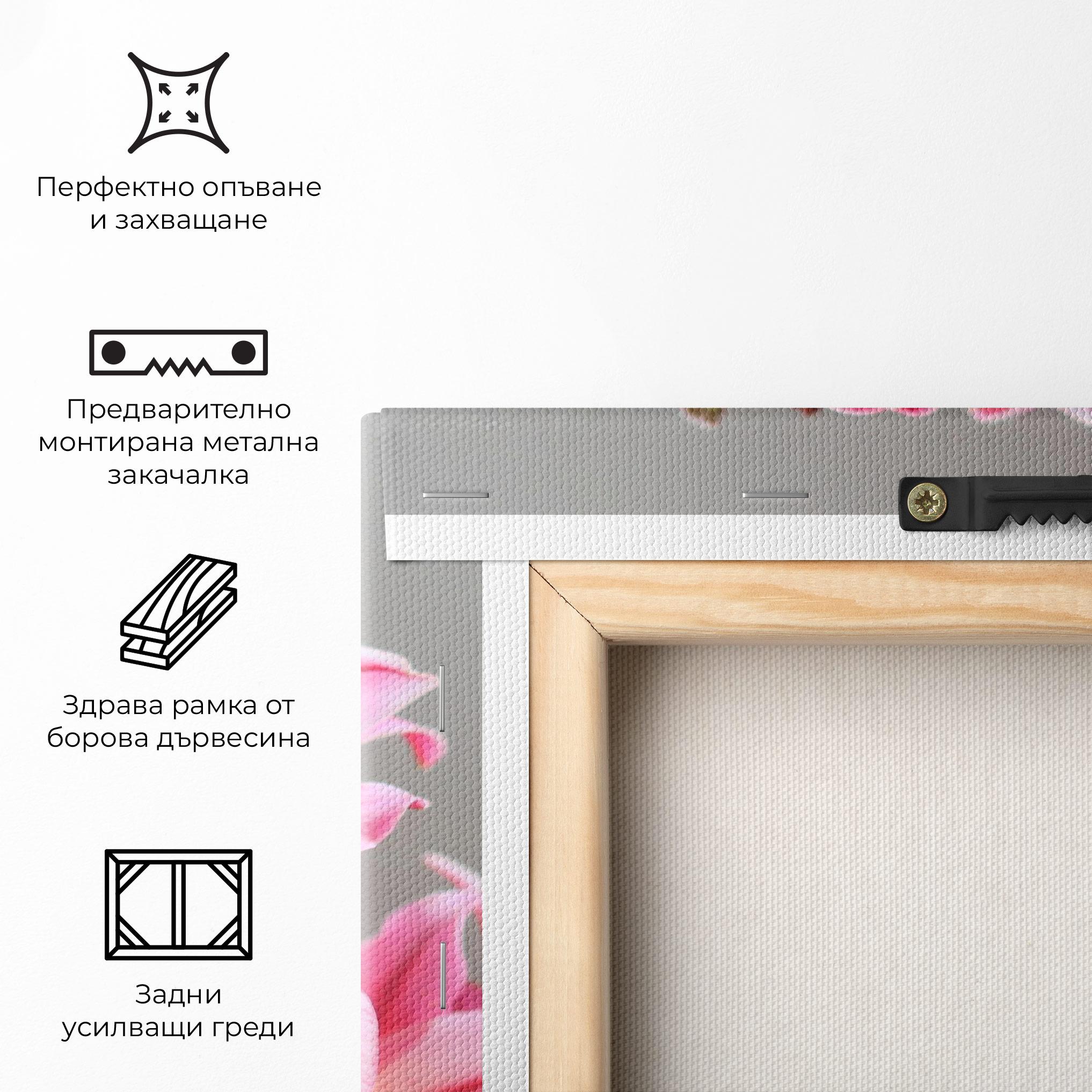 Картина на платно Light Pink Lily View mockup 5