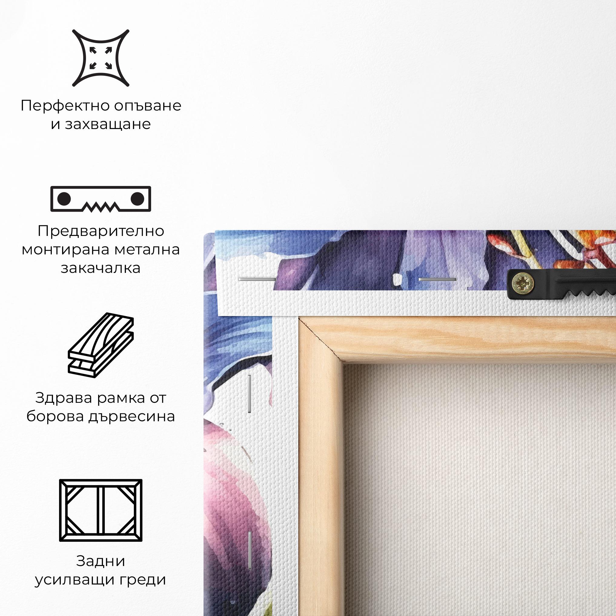 Картина на платно Purple Orange Lily mockup 5