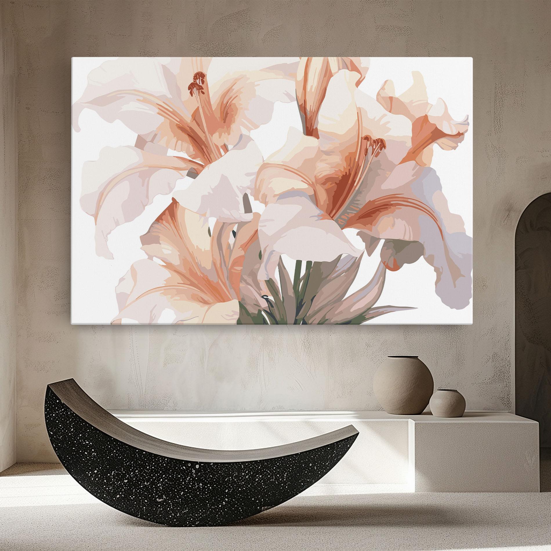 Картина на платно Light Pink Lily mockup 8