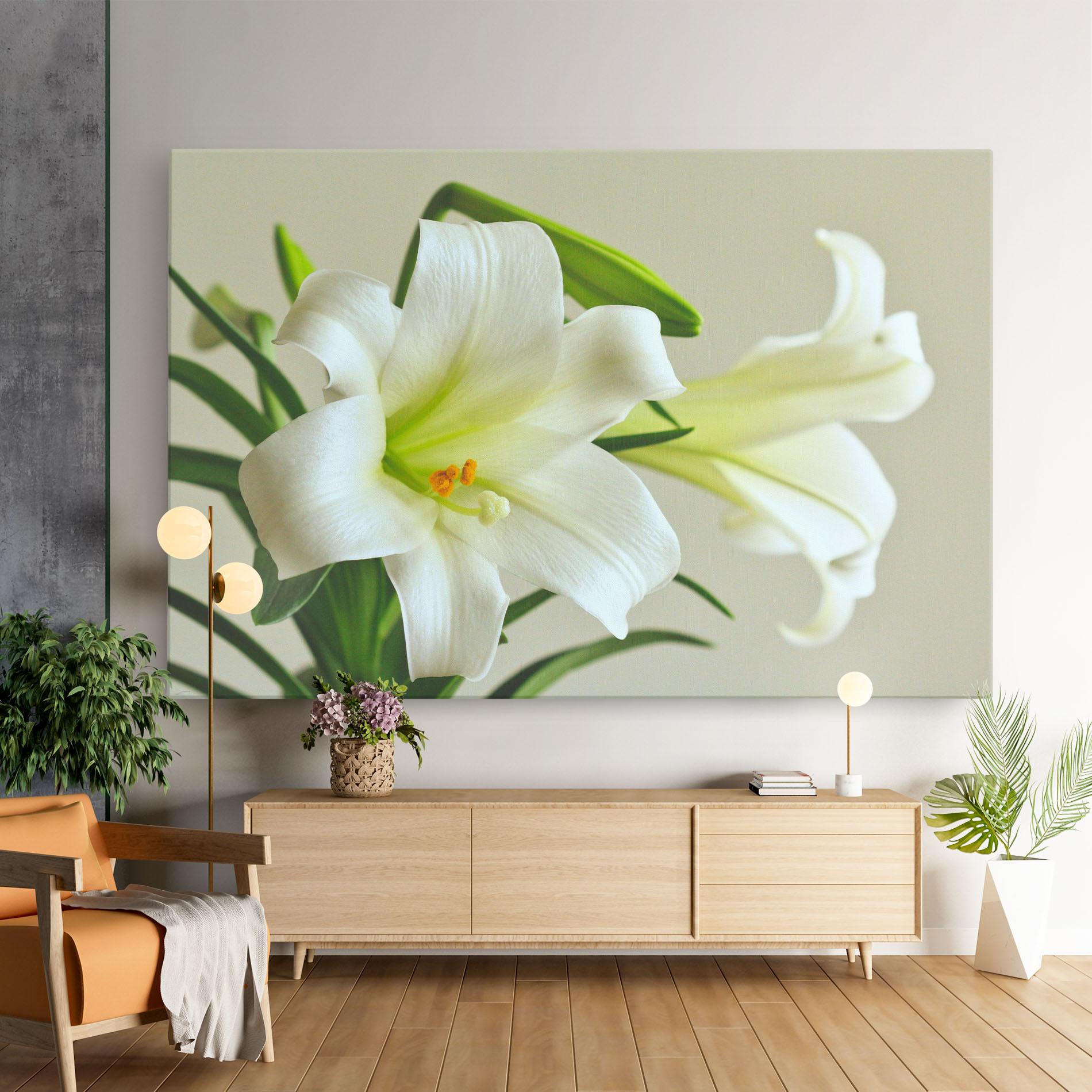 Картина на платно Green Lily mockup 9