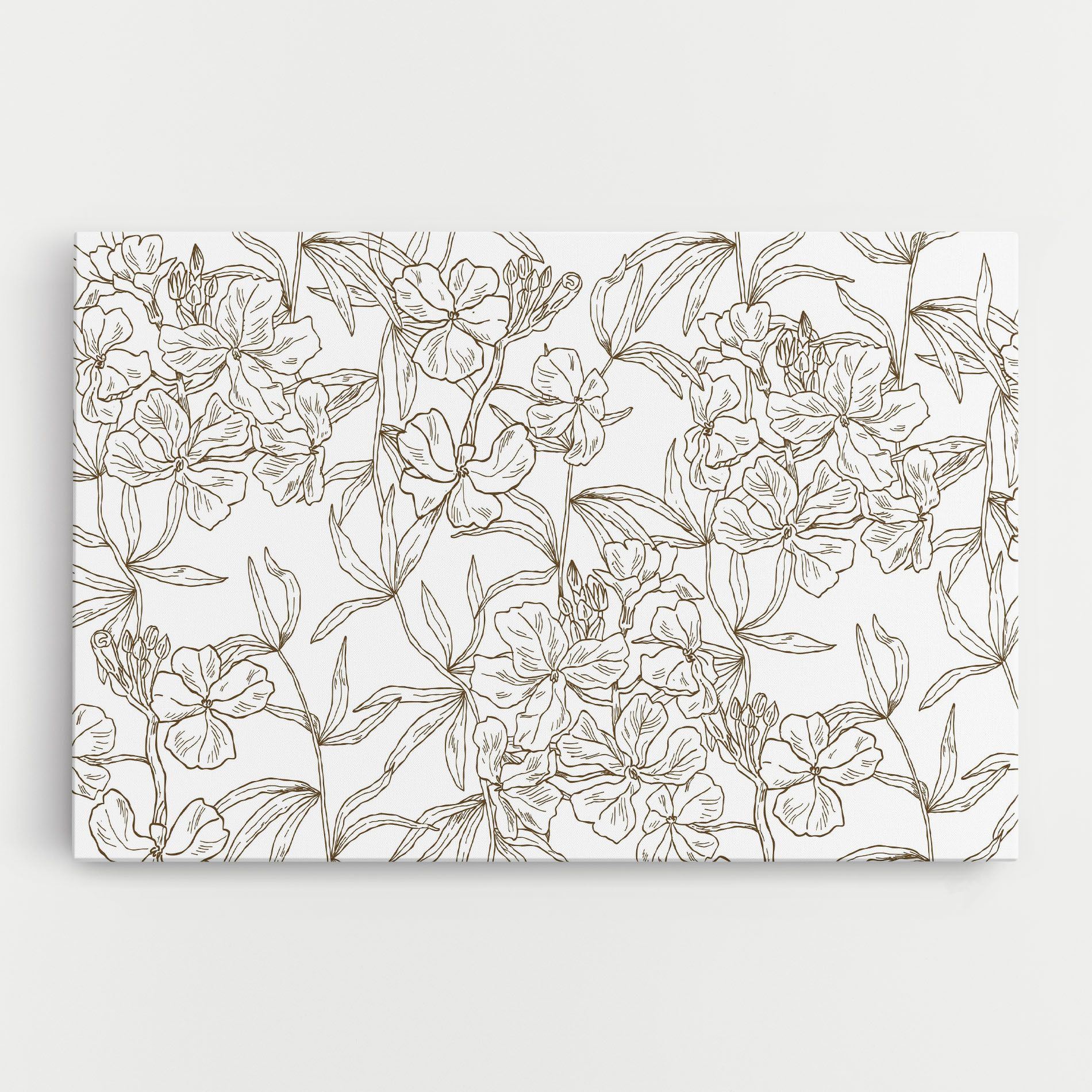 Flower Brown Line mockup 0