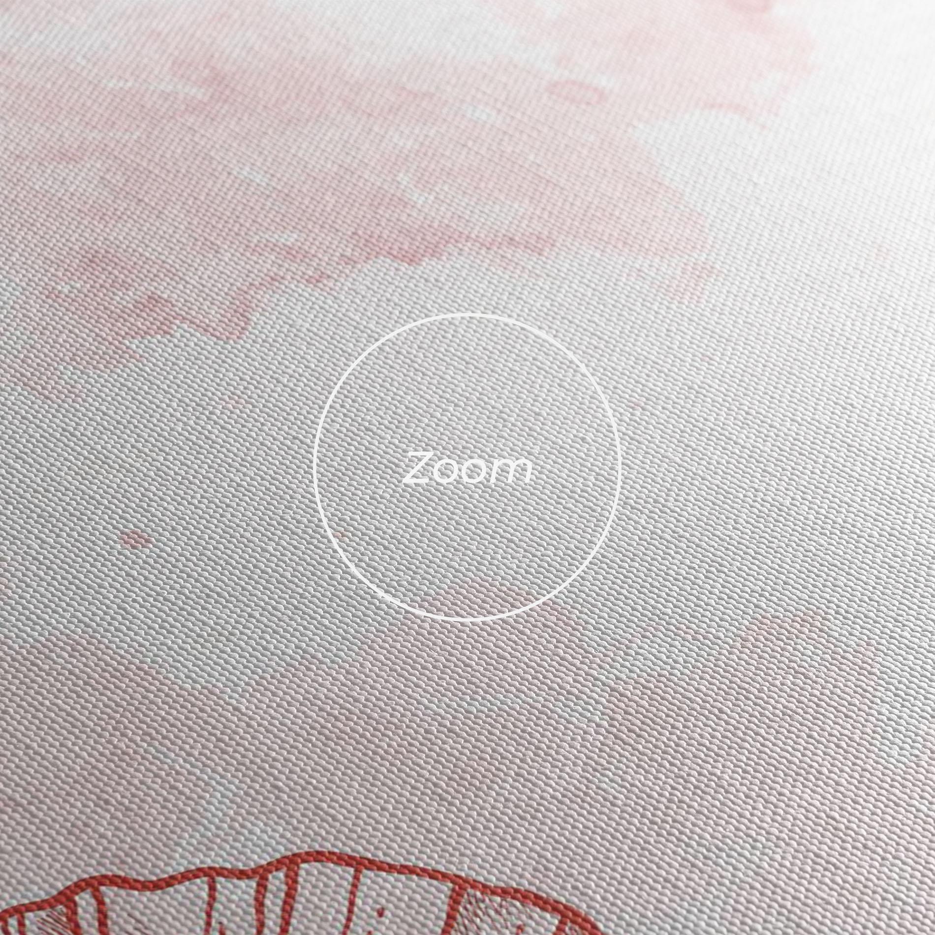 Картина на платно Red Poppy Line mockup 3