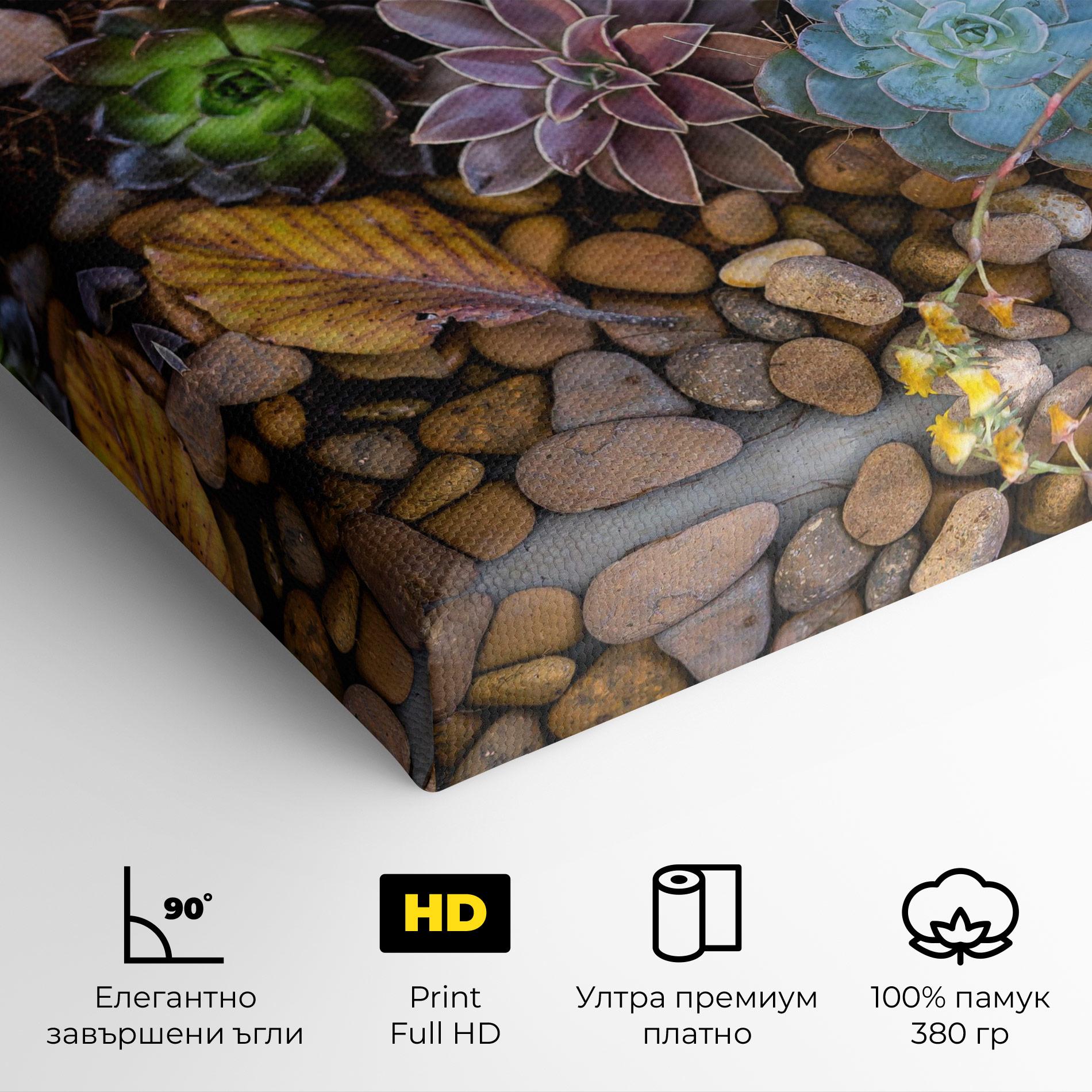 Картина на платно Colorful Flowers mockup 4