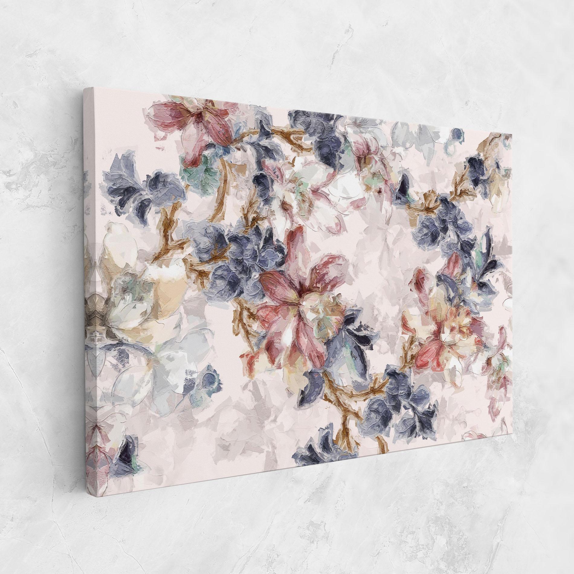 Картина на платно Painted Flowers mockup 1