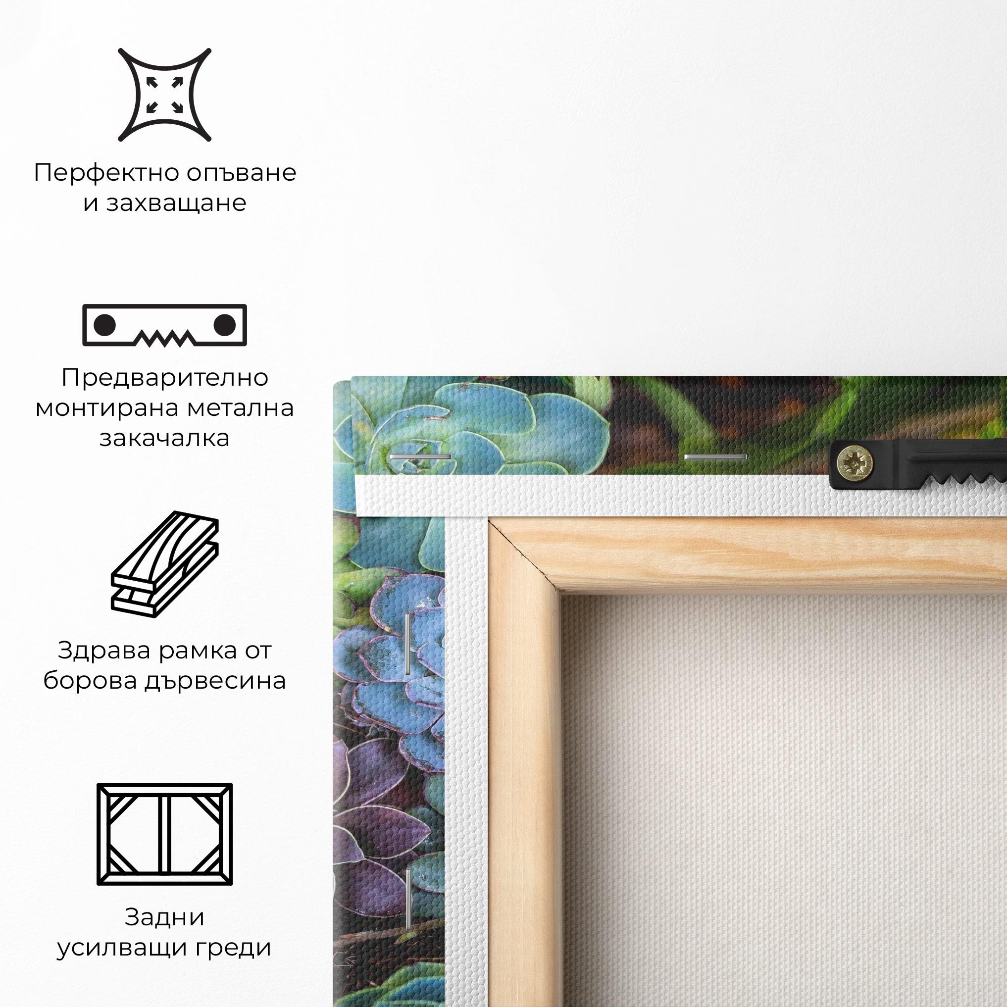 Картина на платно Colorful Flowers mockup 5