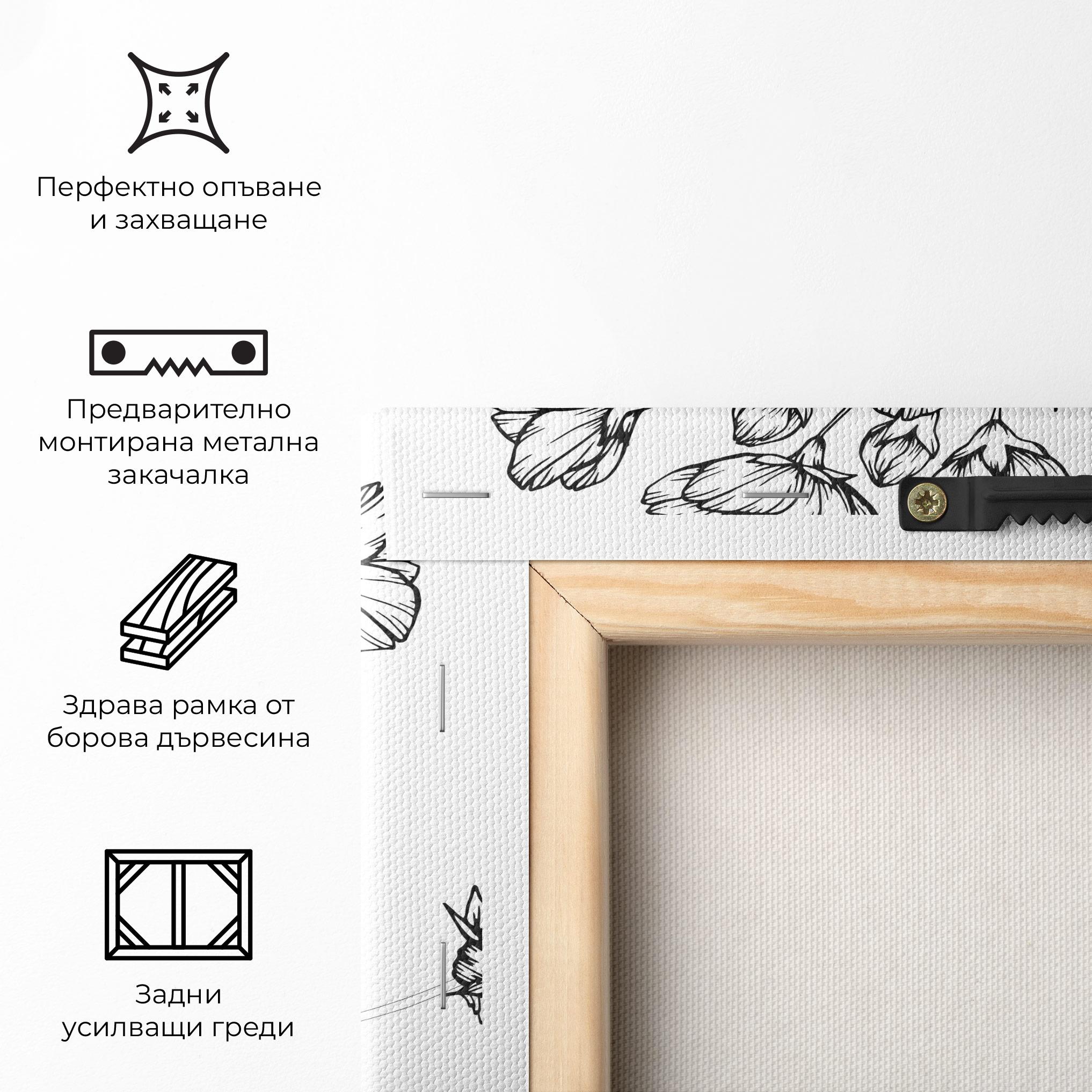 Картина на платно Sakura Line mockup 5