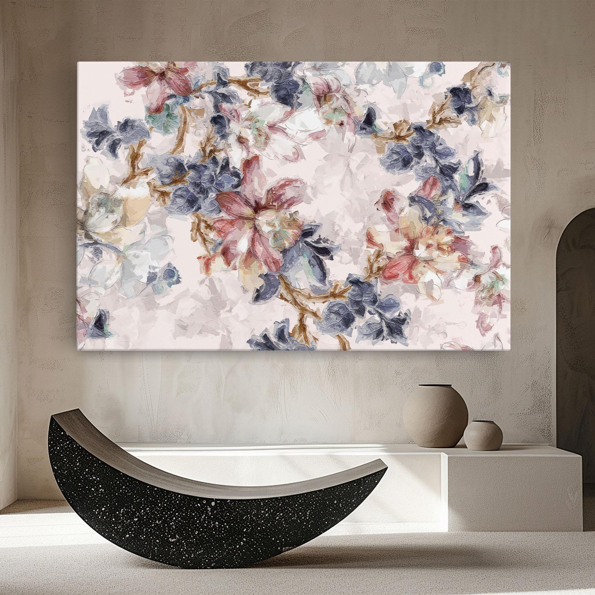 Картина на платно Painted Flowers mockup 8