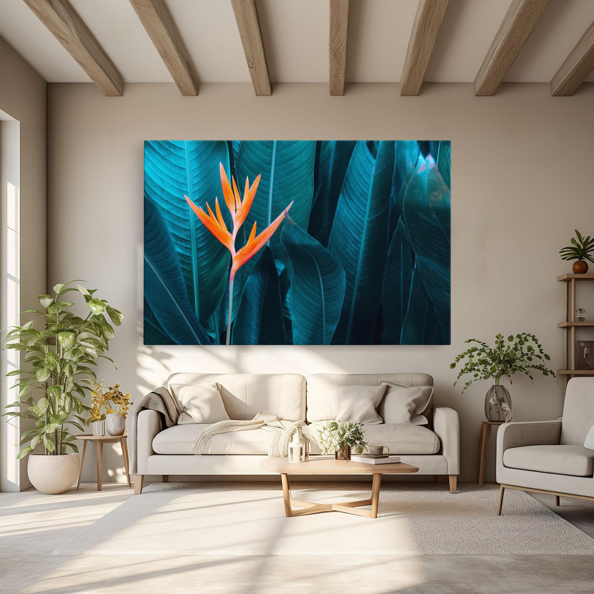 Картина на платно Orange Green Exotic mockup 6