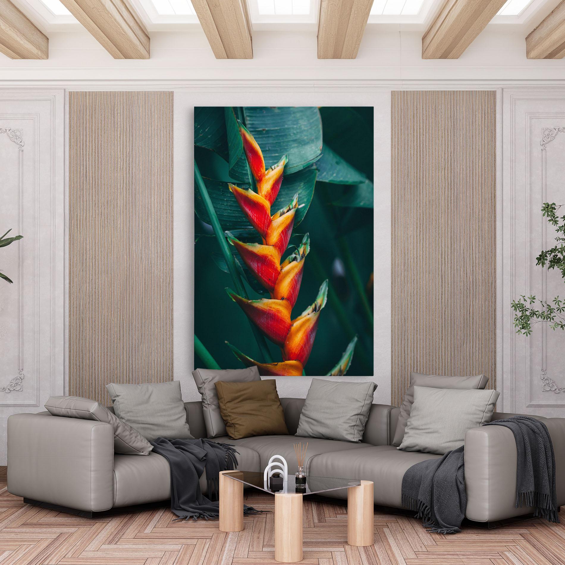 Картина на платно Red Orange Exotic mockup 6